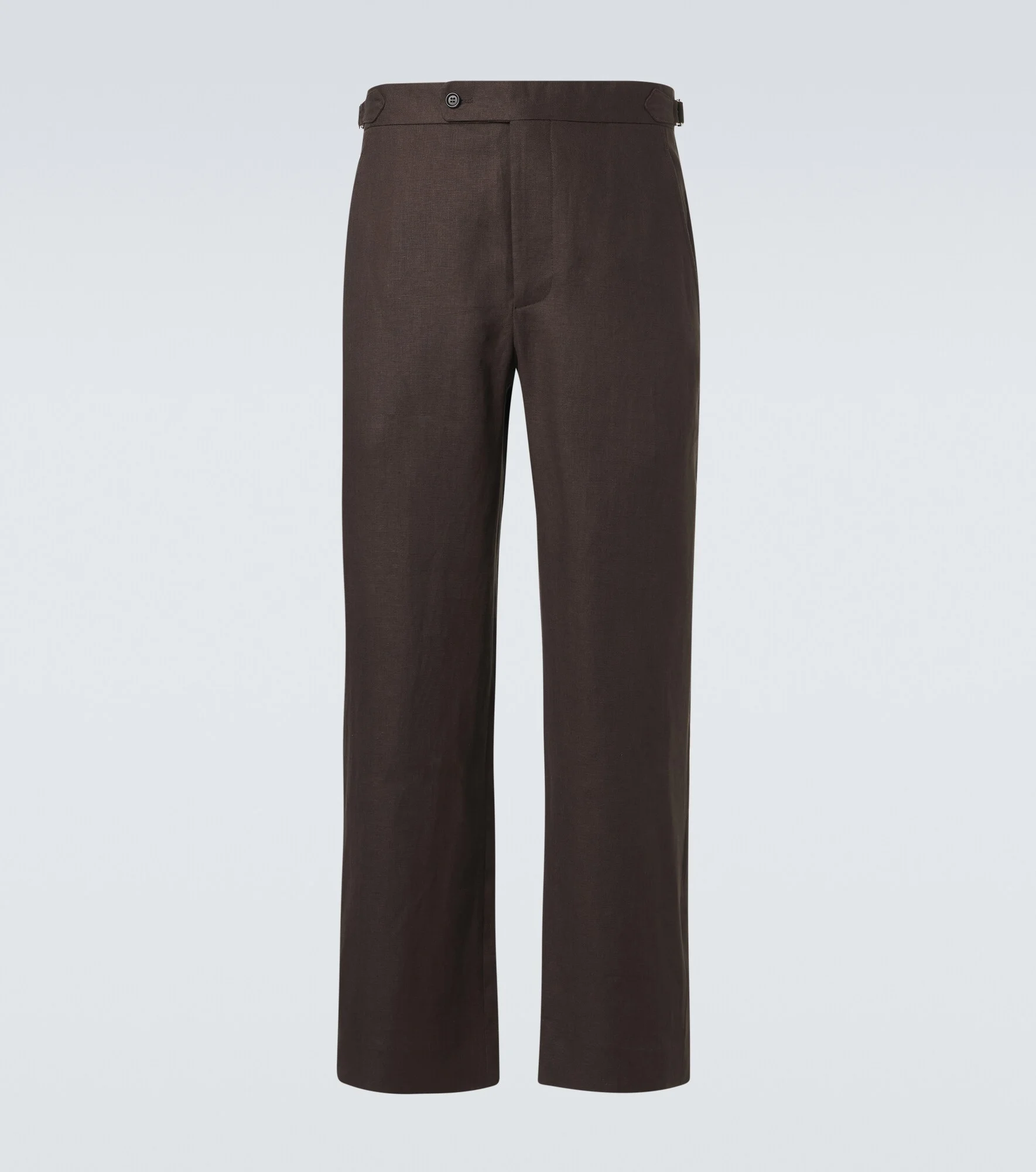 Linen straight pants - 1