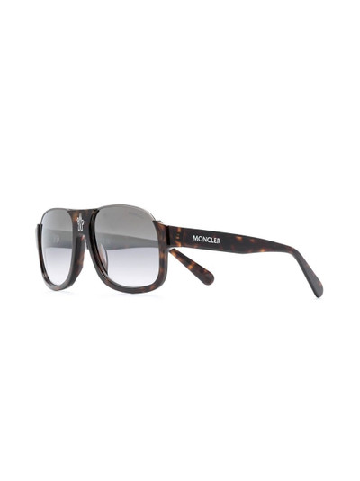 Moncler square tinted sunglasses outlook