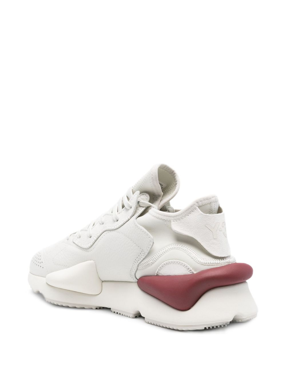 Kaya leather-panelled sneakers - 3