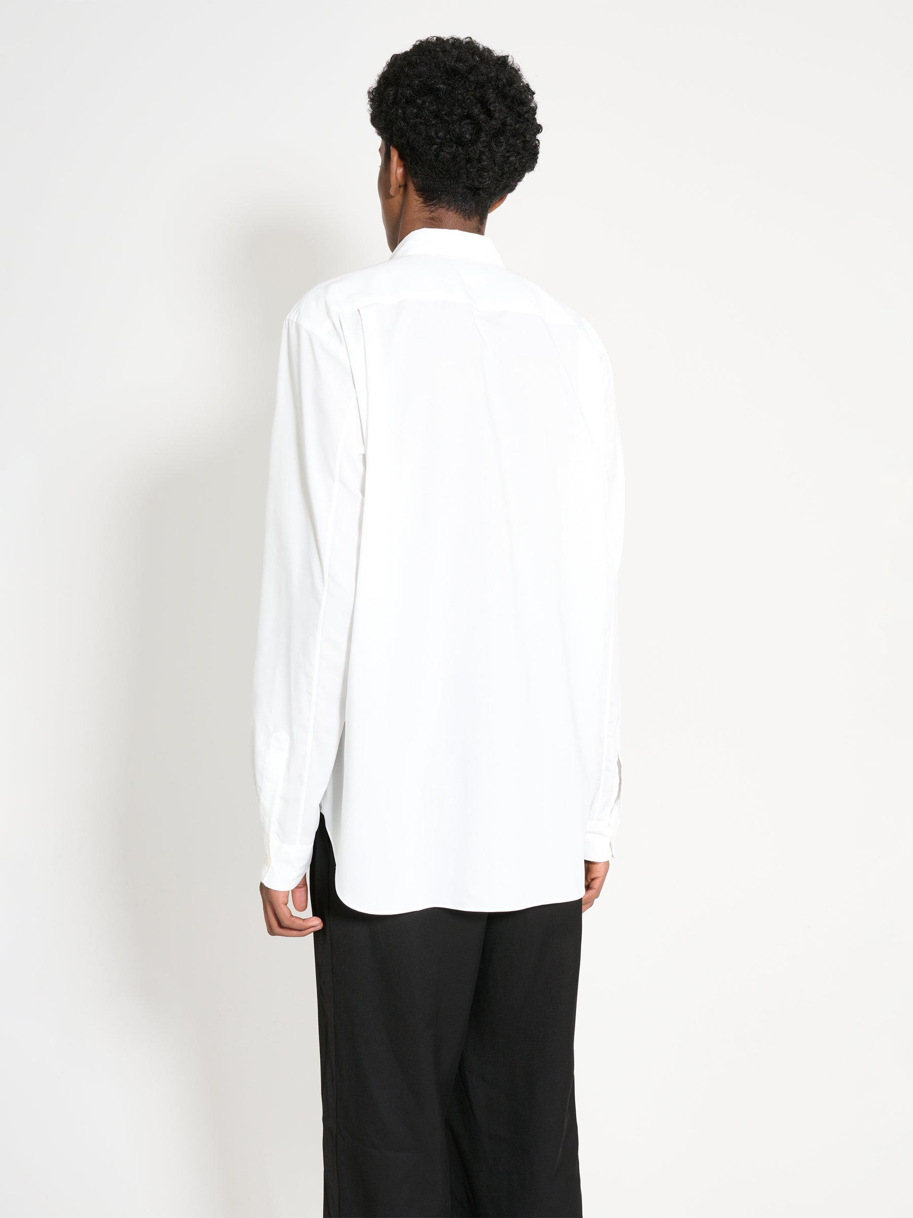 COMME DES GARÇONS HOMME PLUS BROAD LEAF MOTIF C SHIRT WHITE / GREEN - 4