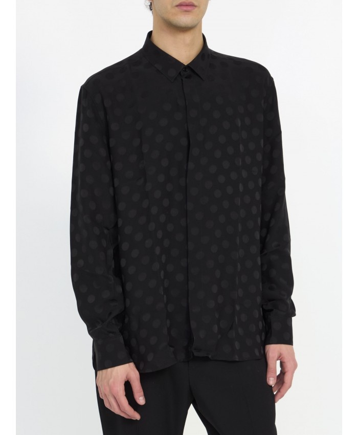 Polka-dot silk shirt - 2