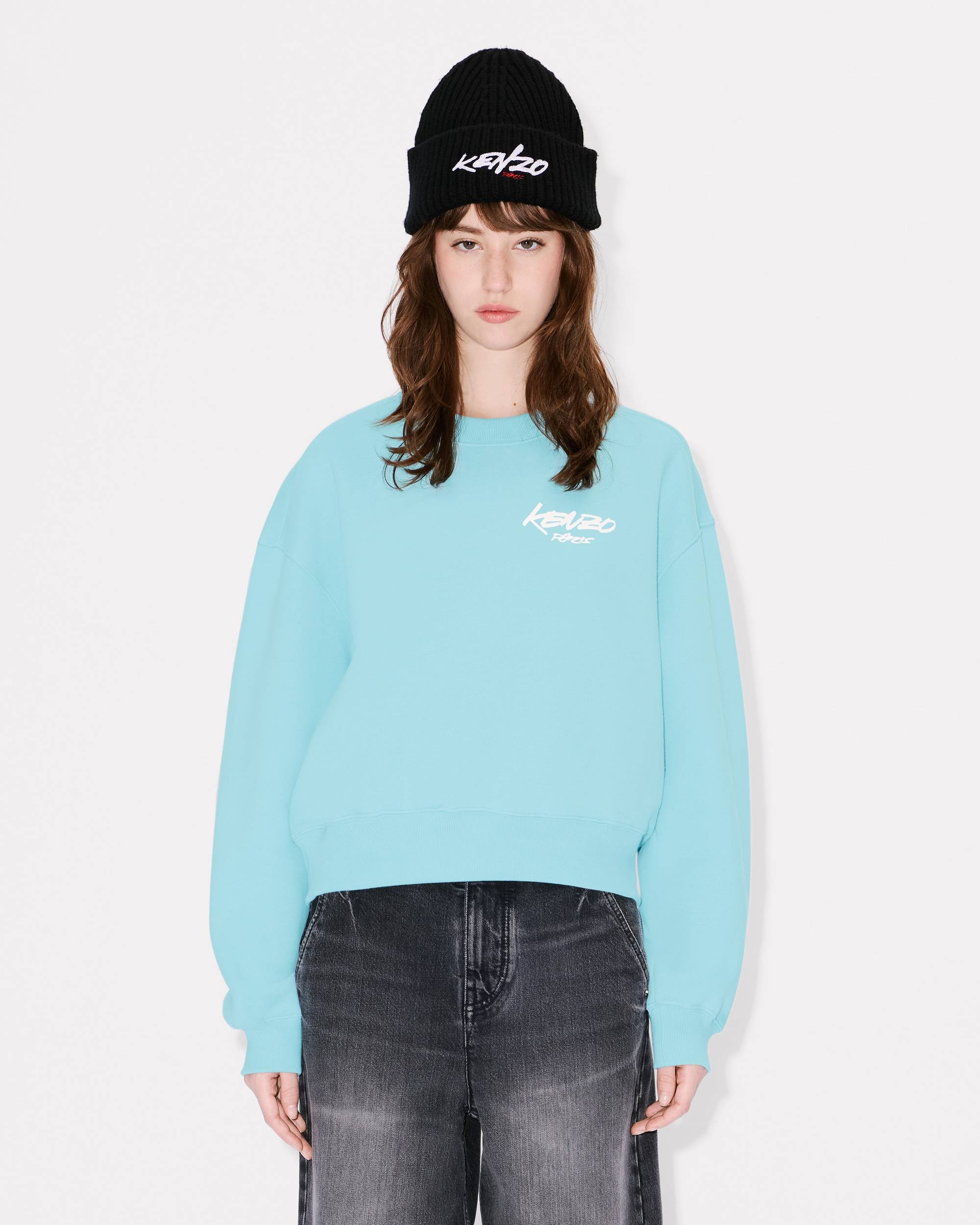 'Kenzo x Futura 2000' oversized cocoon sweatshirt in cotton - 3