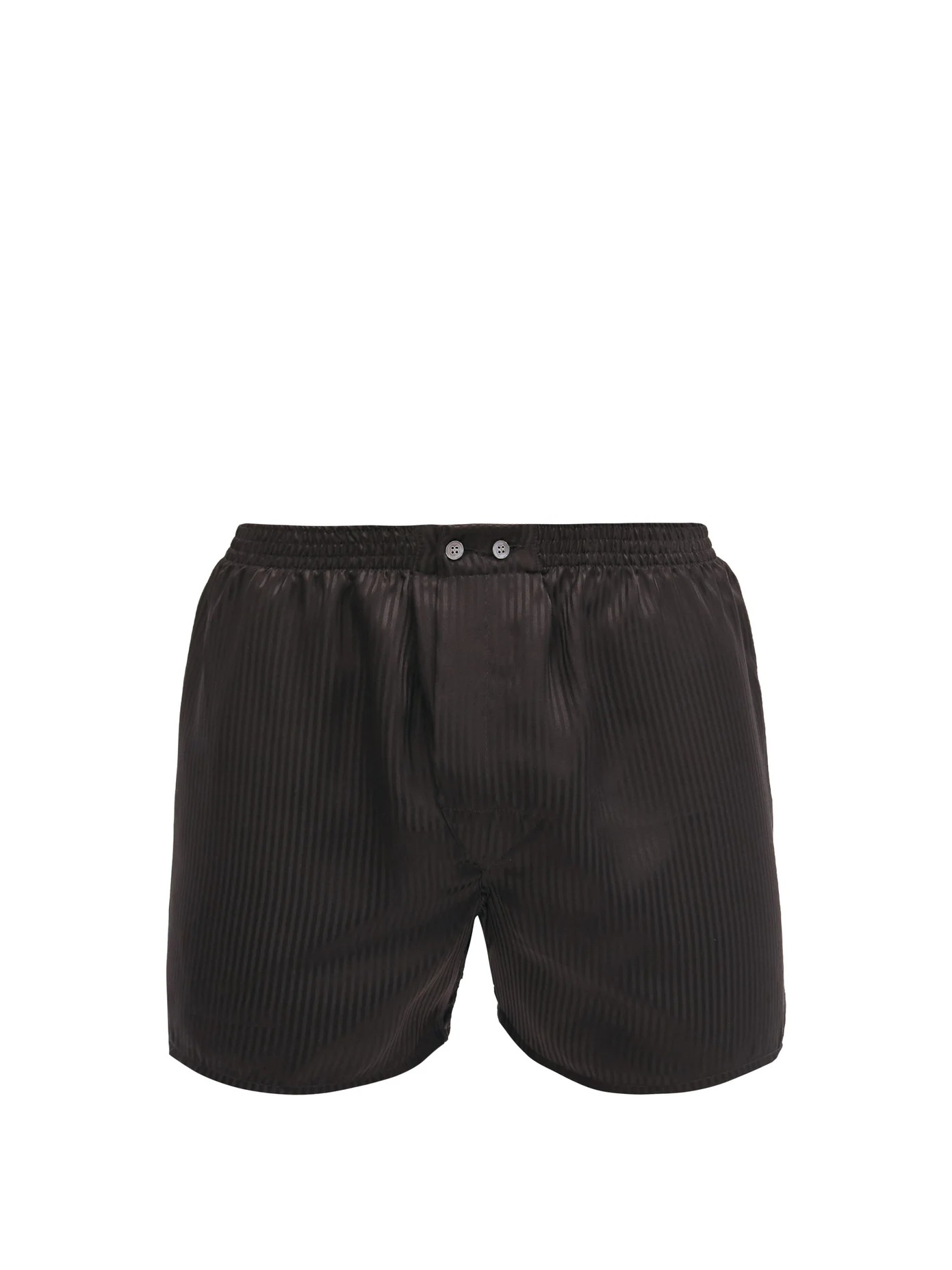 Woburn satin-striped silk boxer shorts - 1