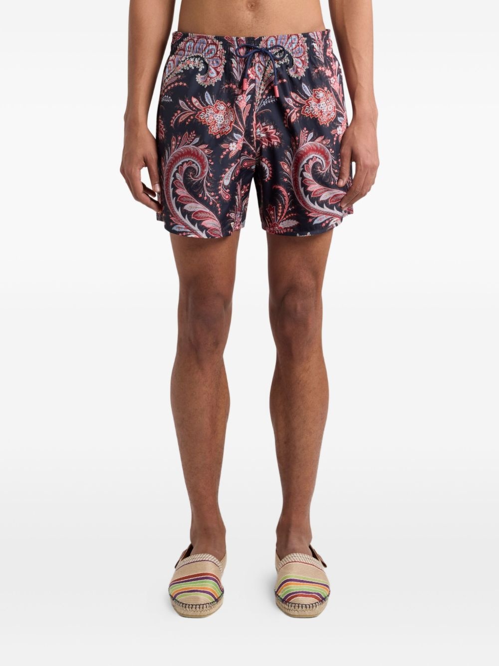 paisley-print swim shorts - 3