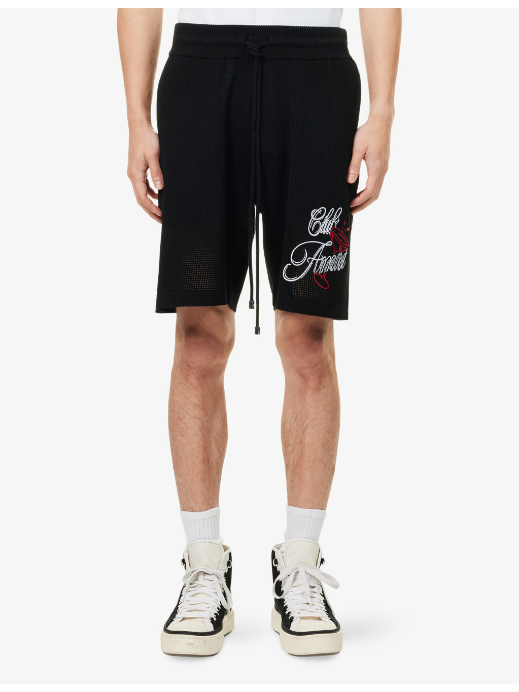 Club Amiri Crochet Woven Shorts - 3