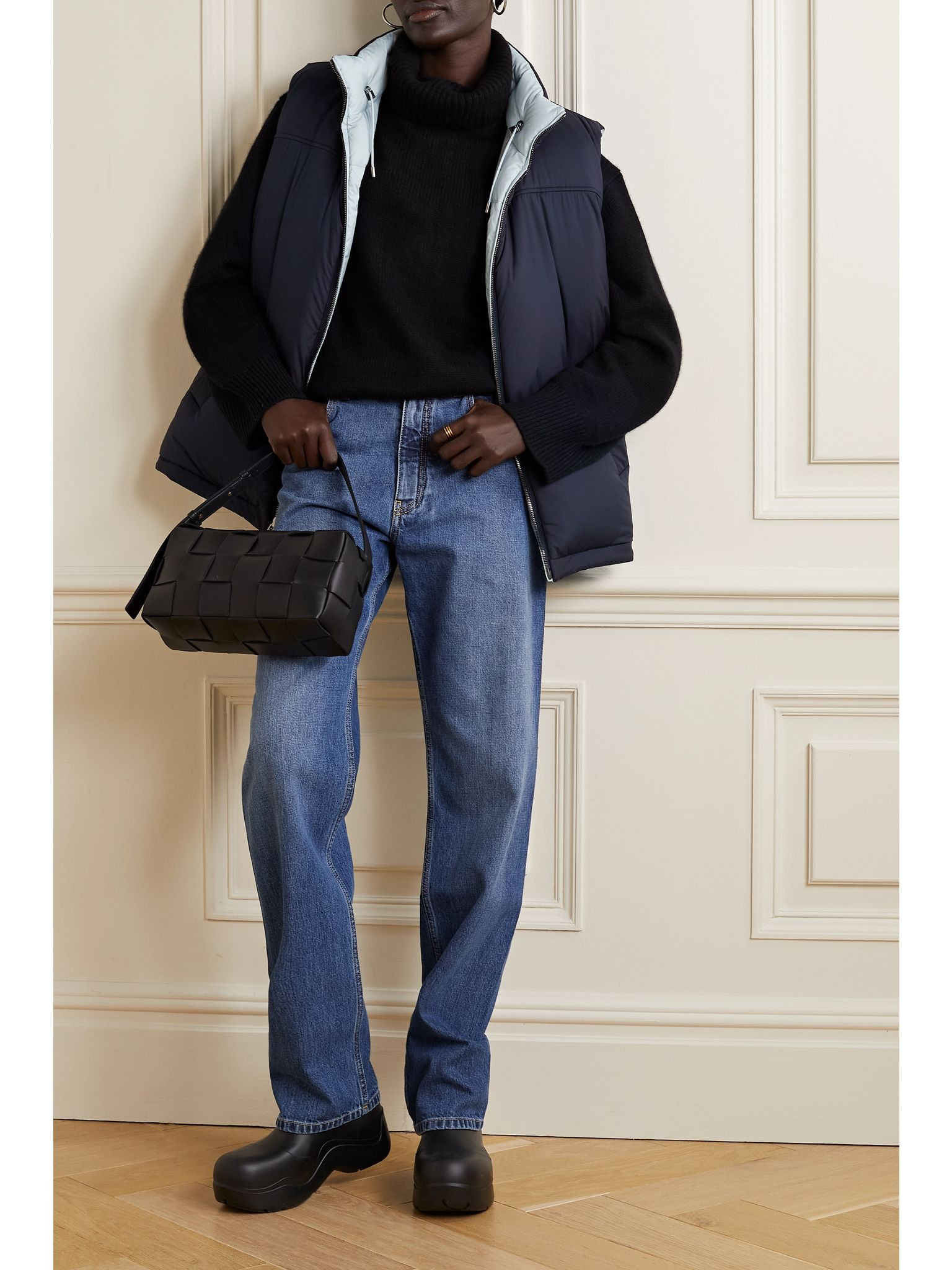 Silas reversible hooded quilted shell down gilet Blue - 3
