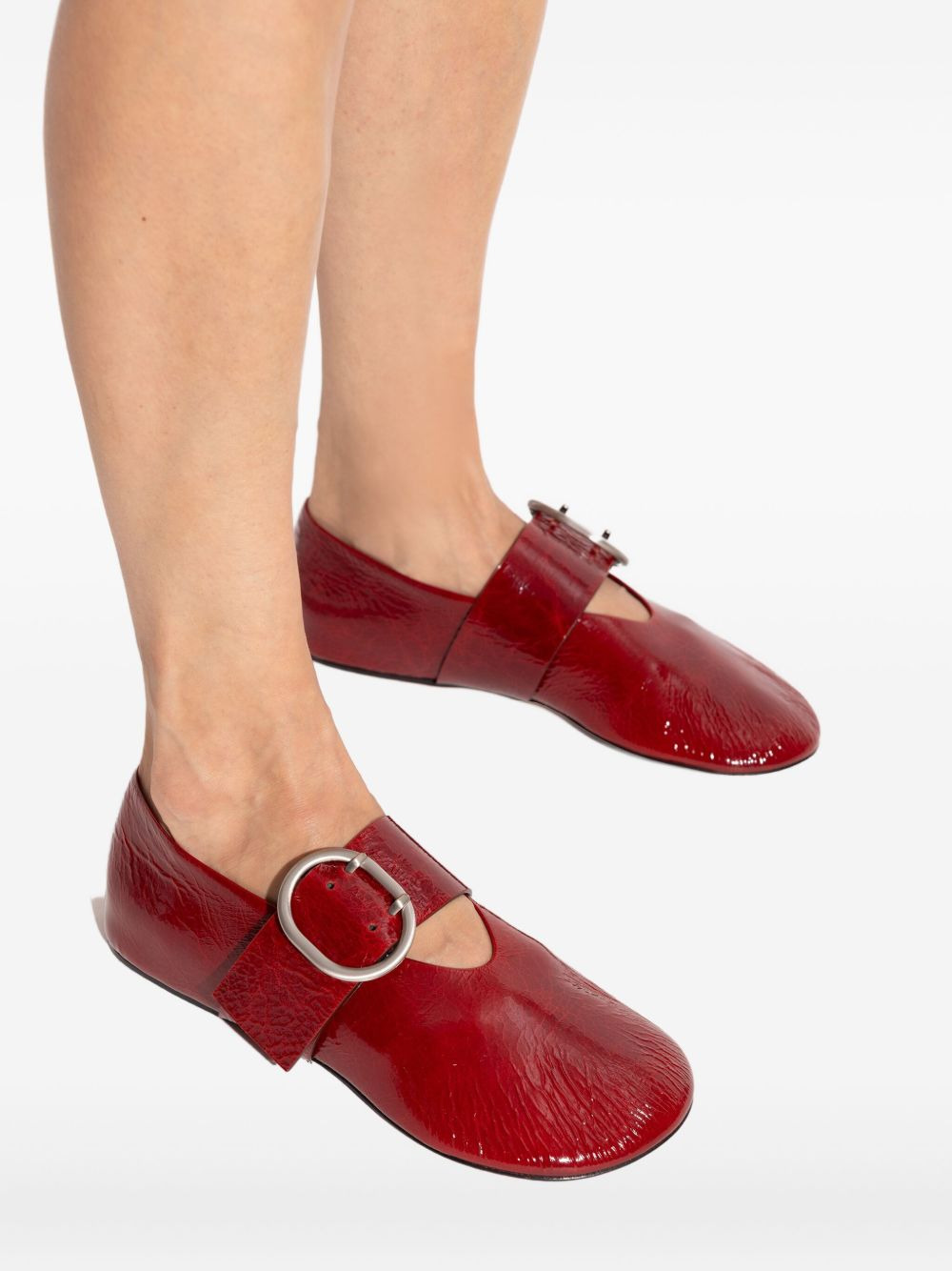 buckle-detail ballet flats - 4
