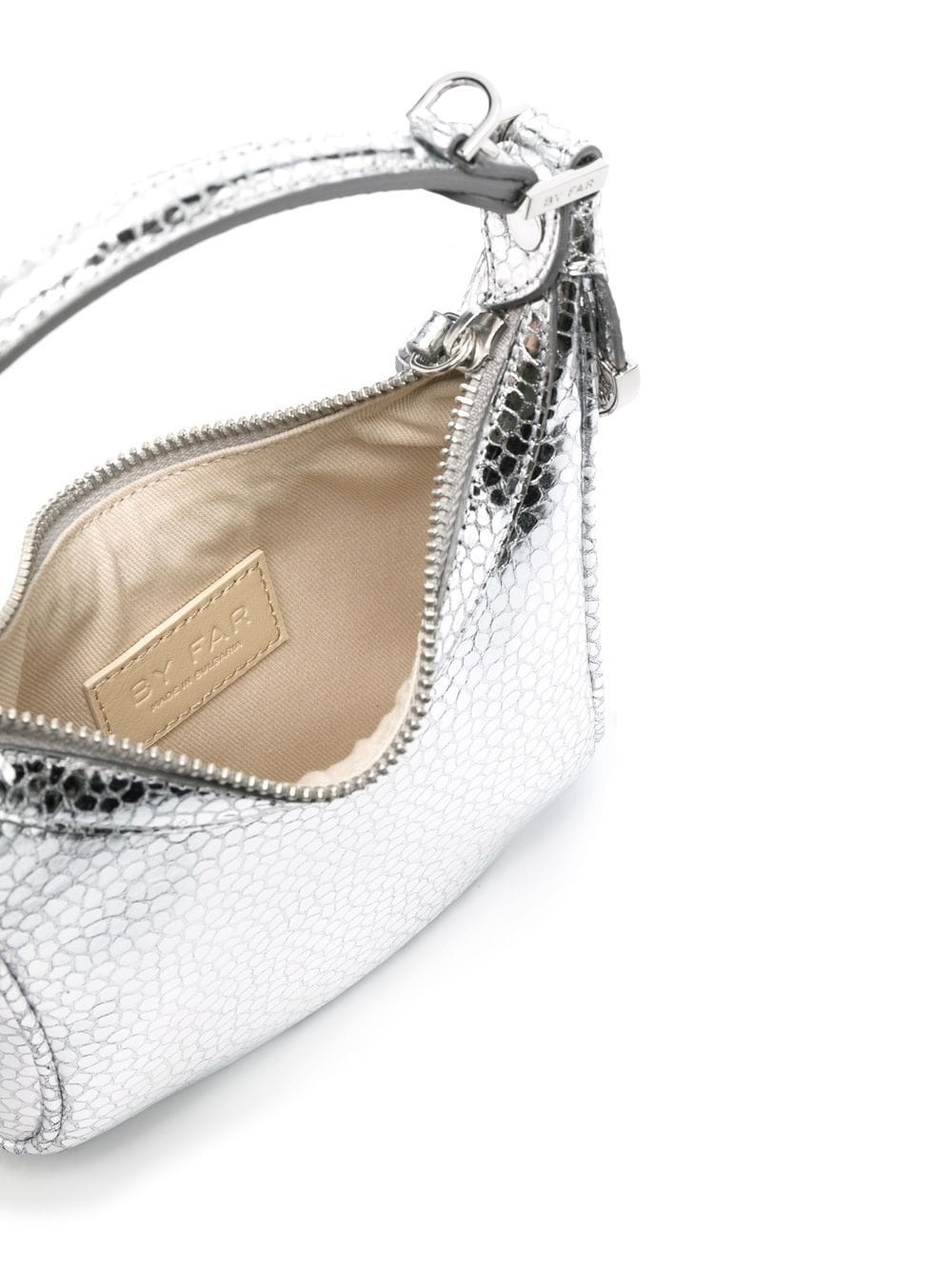 Cosmo metallic top-handle bag - 5