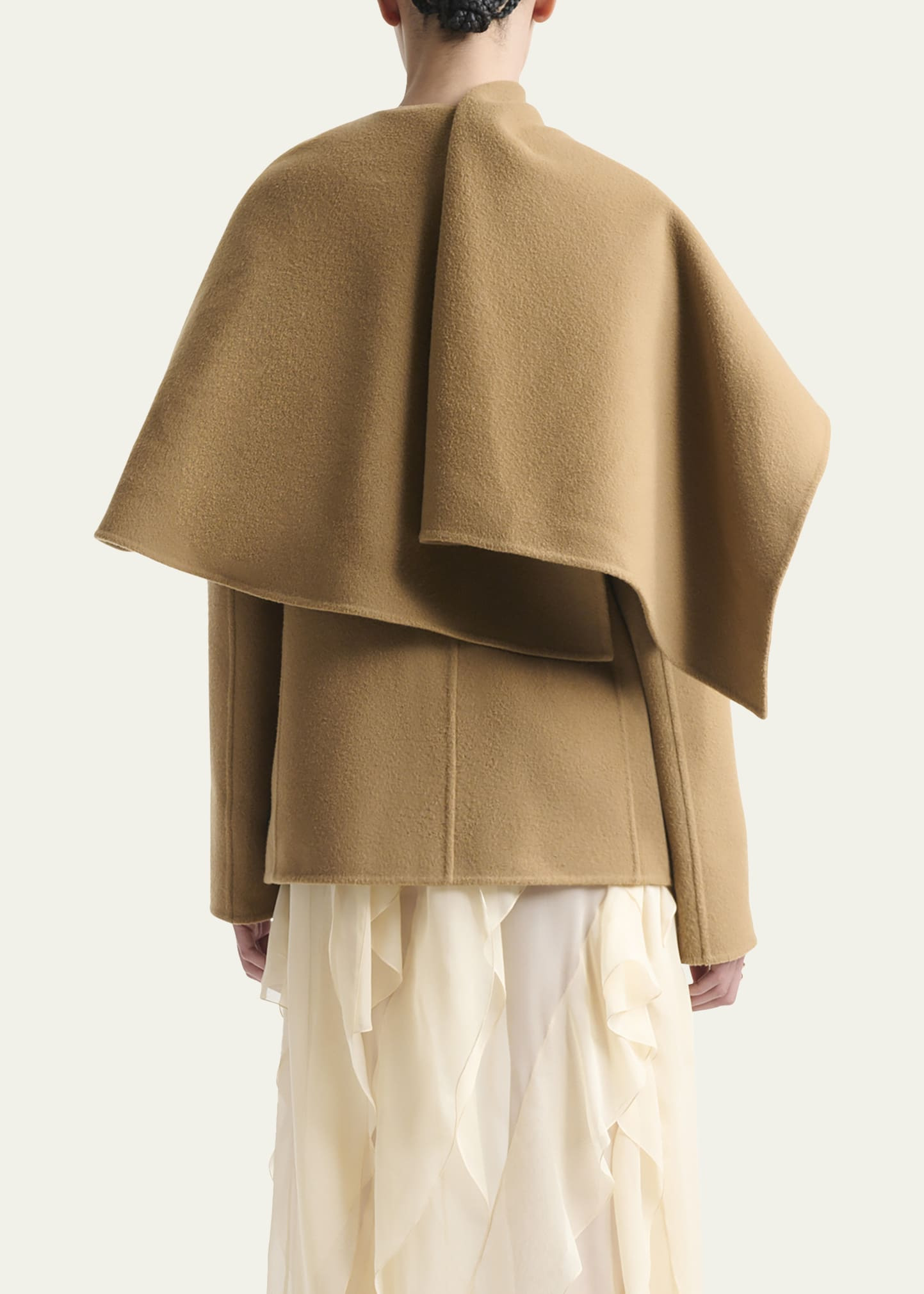 Dak Wool Cape Coat - 3