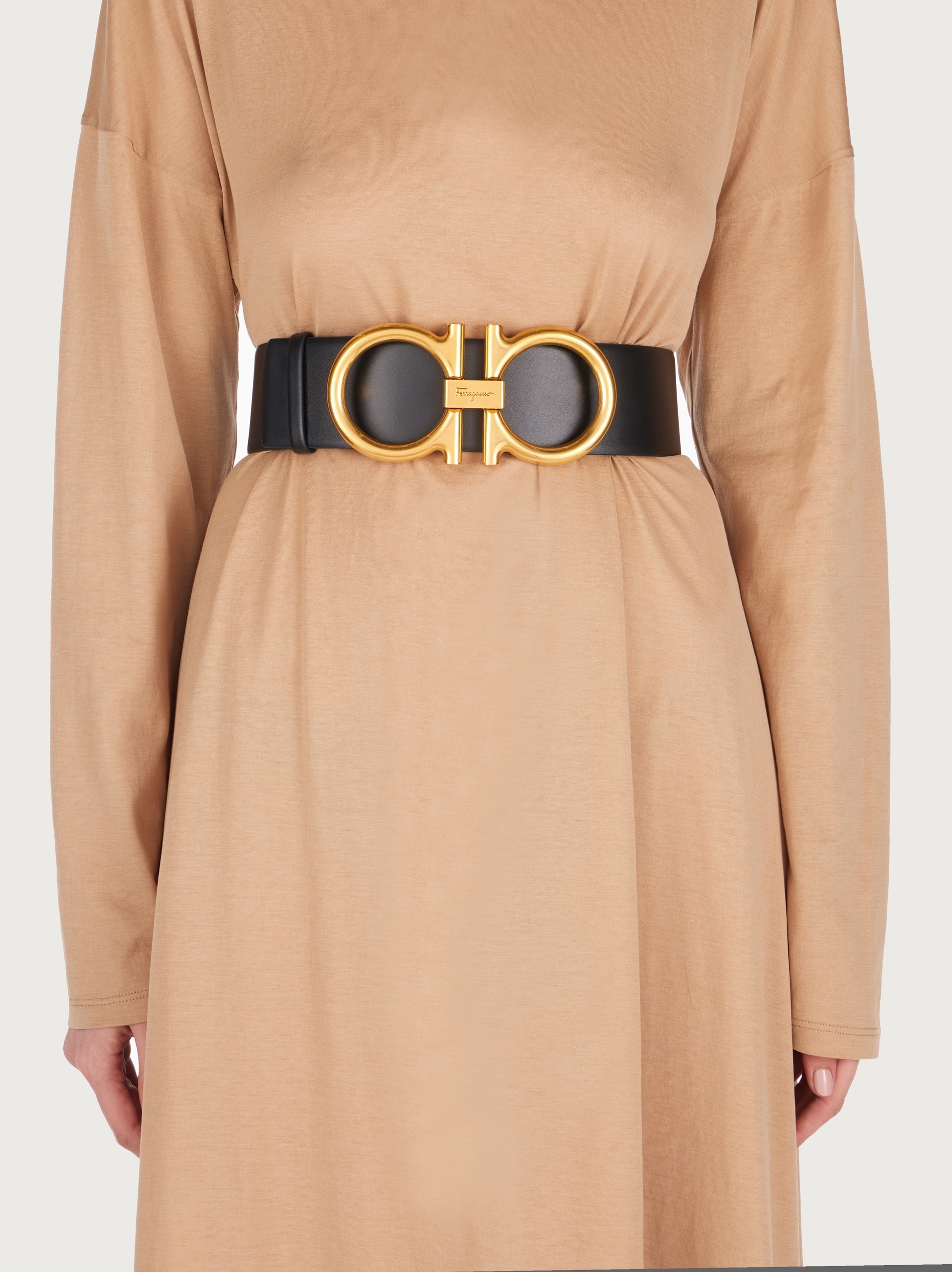【送料&関税込】Ferragamo gancini High Waist Belt FERRAGAMO High waist Gancini belt | REVERSIBLE