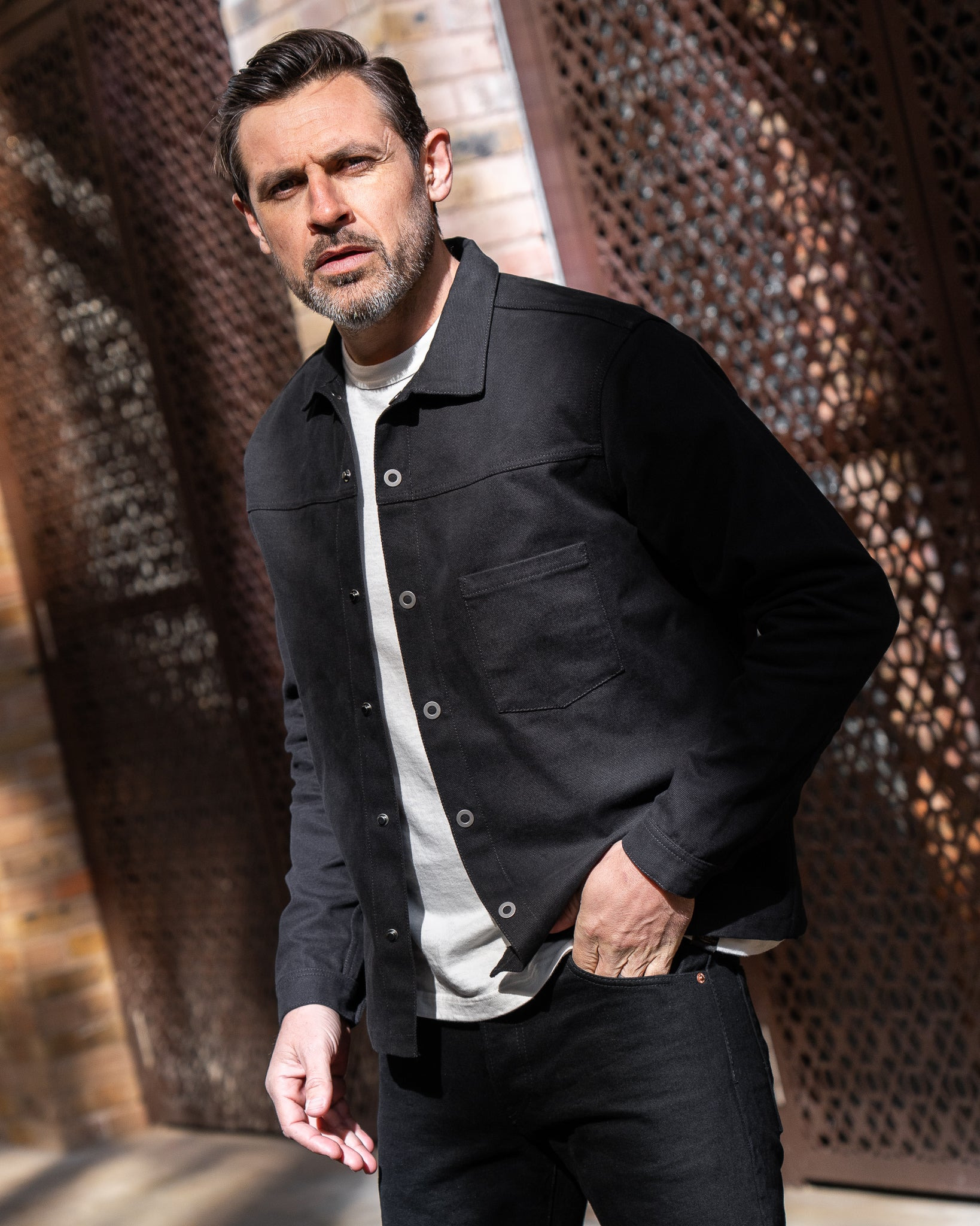 STF-REV71 SaturdayTypeFever - 9oz Black Cotton Shirt - Revolution71 - 3