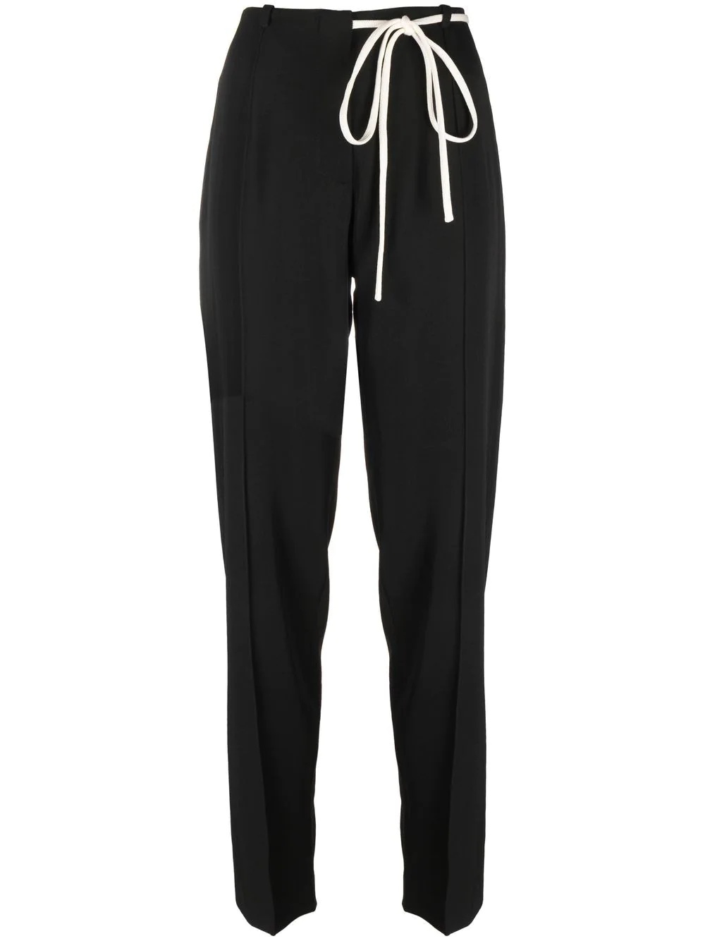 drawstring-fastening waistband trousers - 1