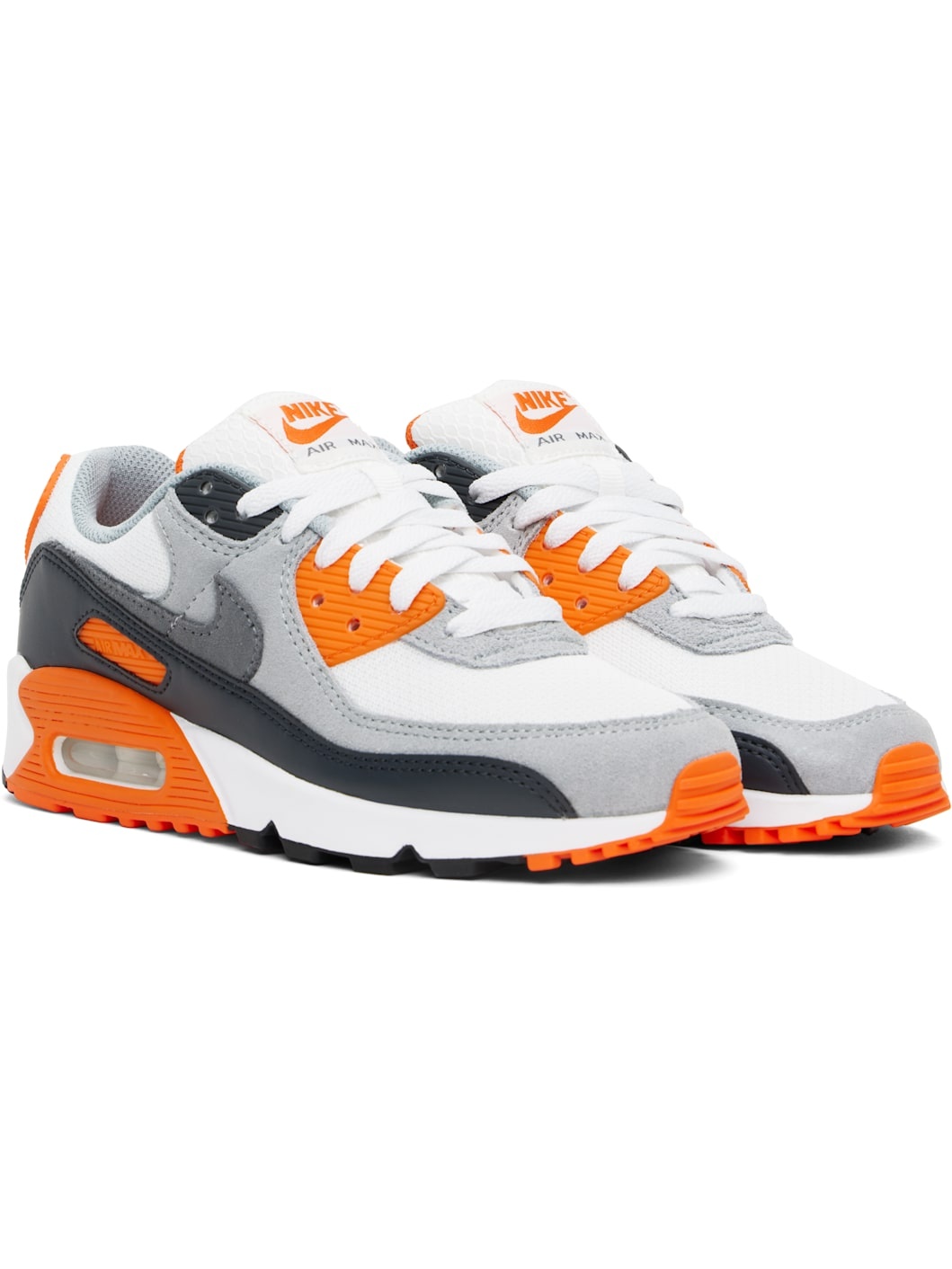 Gray & White Air Max 90 Sneakers - 4