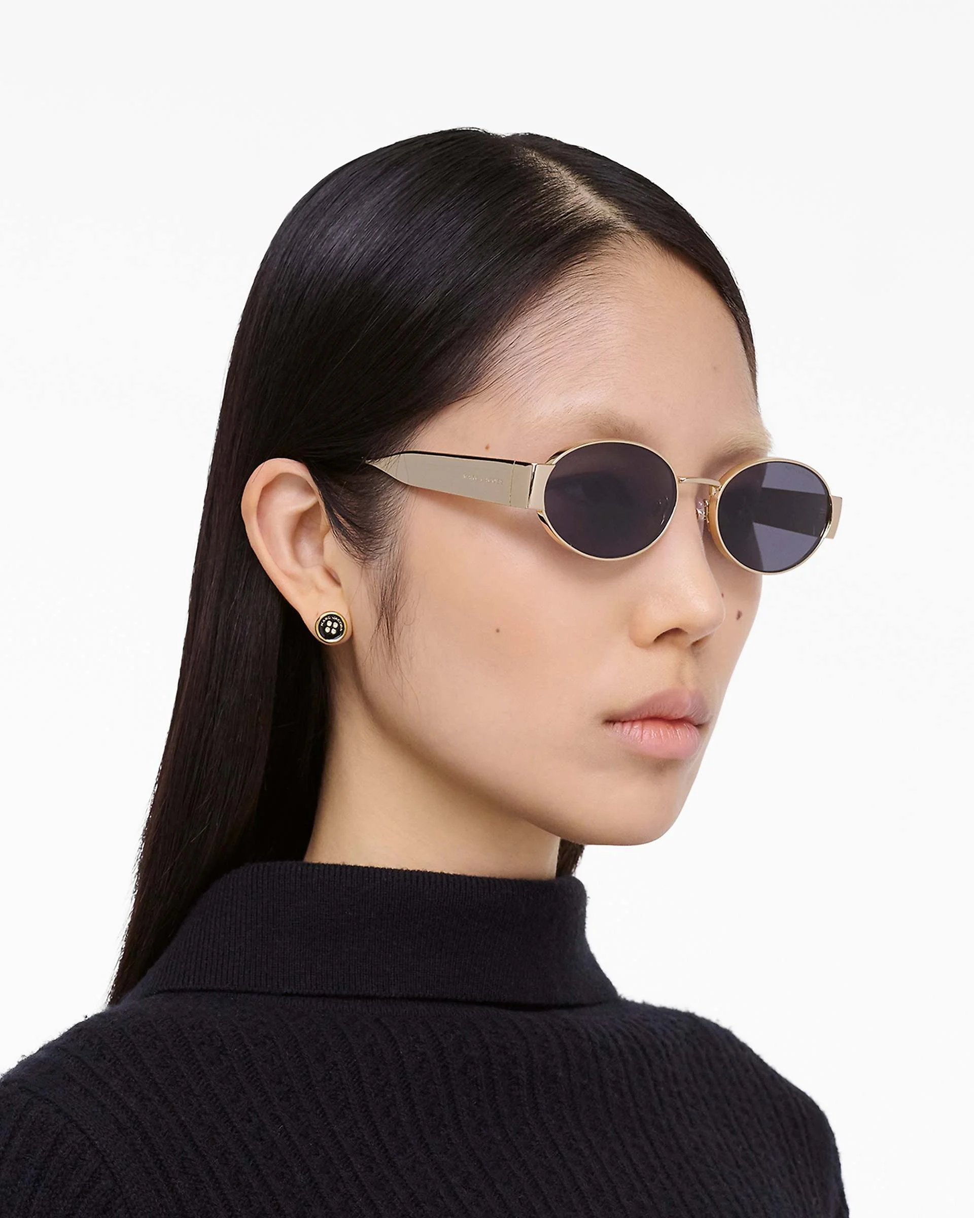 Marc Jacobs THE CLASSIC LOGO ROUND SUNGLASSES | REVERSIBLE display picture 3