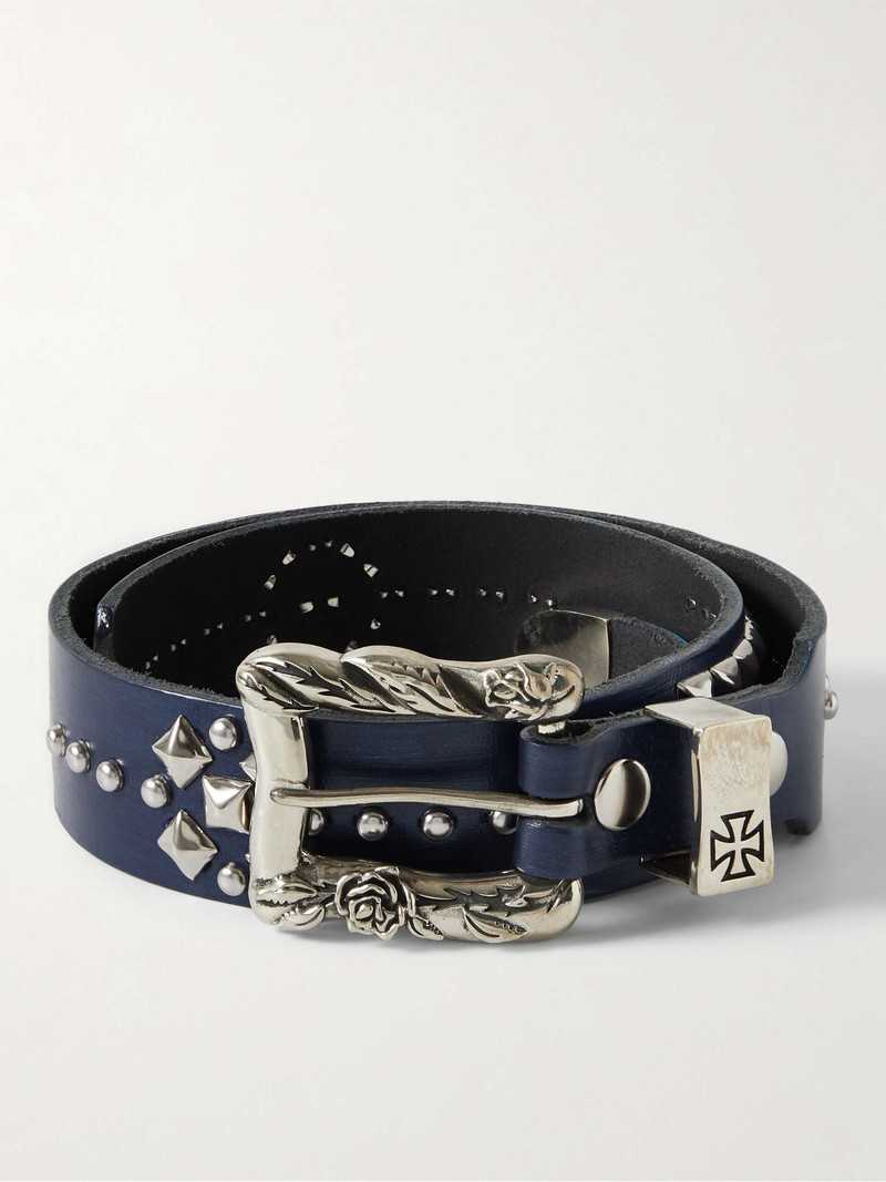 Texas Serenade 3cm Studded Leather Belt 1