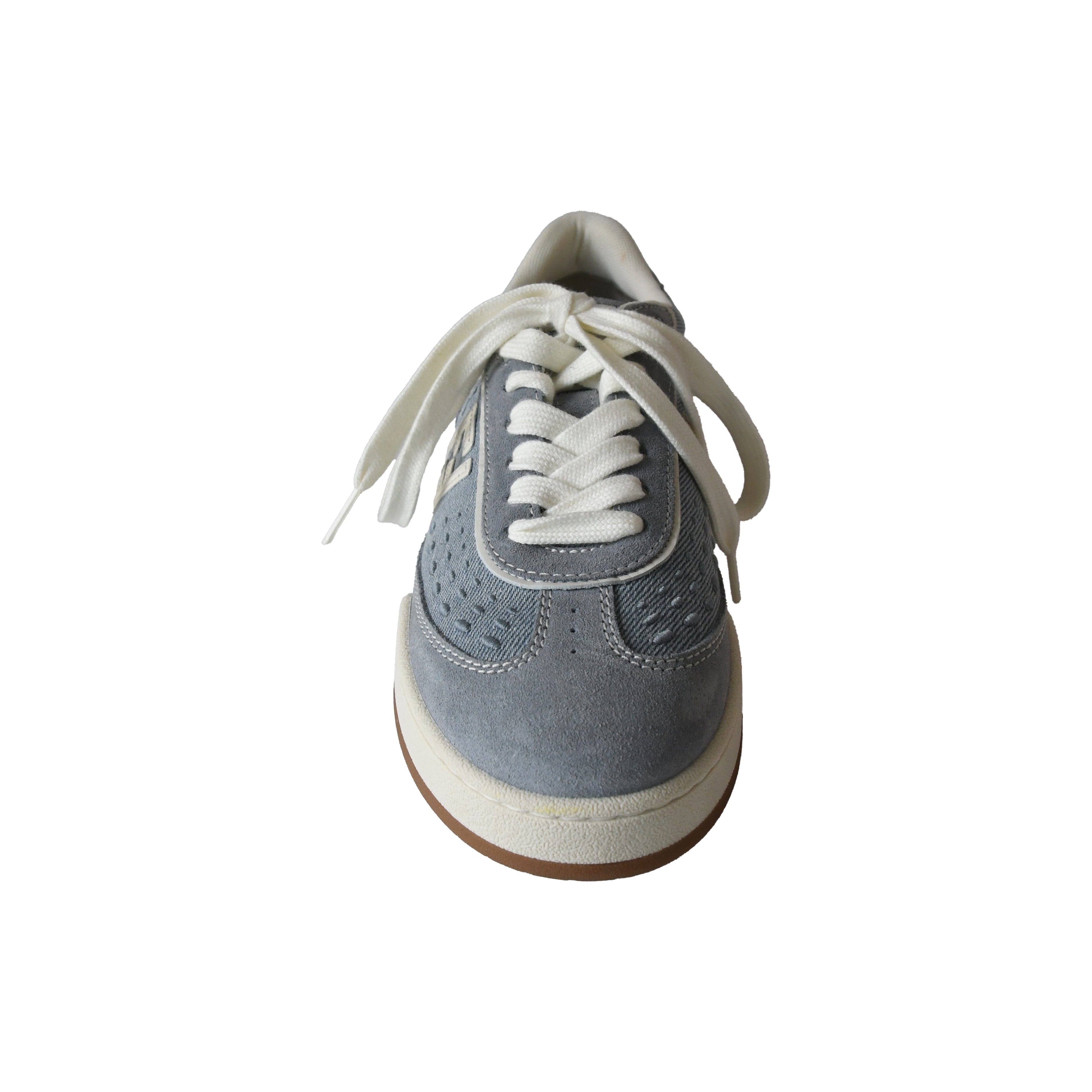 Fendi Match Denim Fabric Low Top Sneakers Grey - 5
