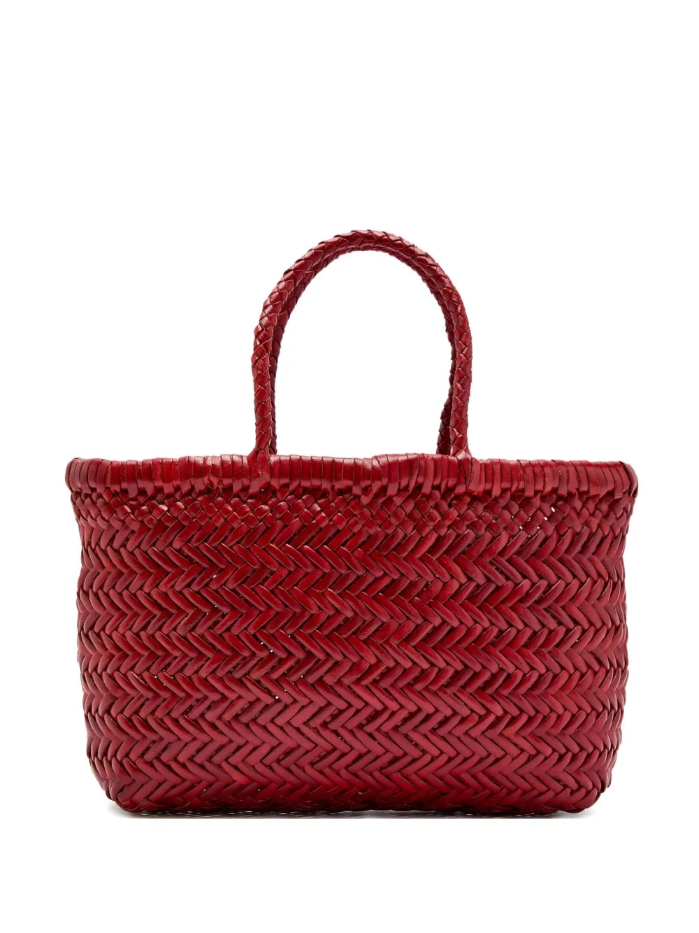 woven handle mini tote bag - 1
