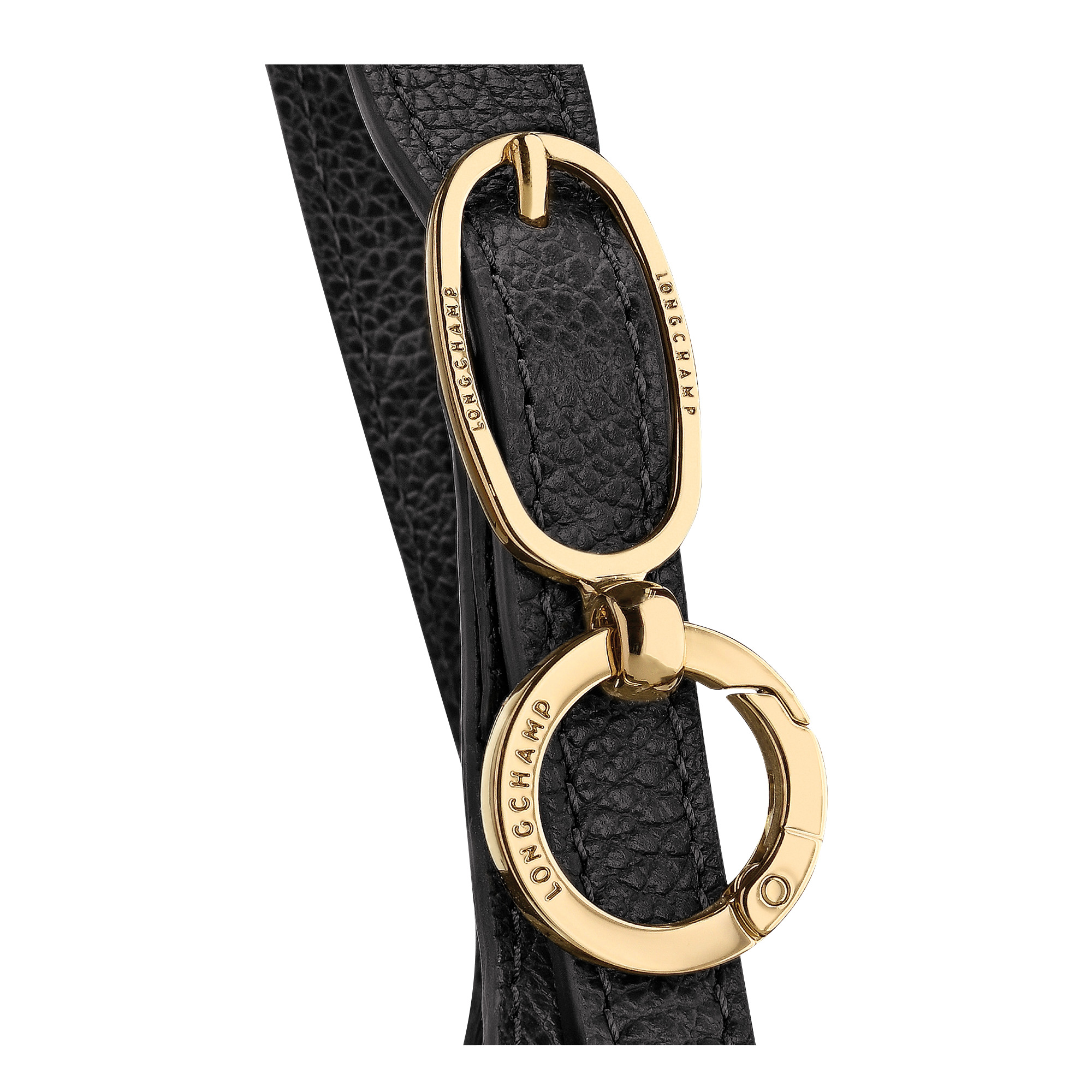 Le Foulonné S Handbag Black - Leather - 7