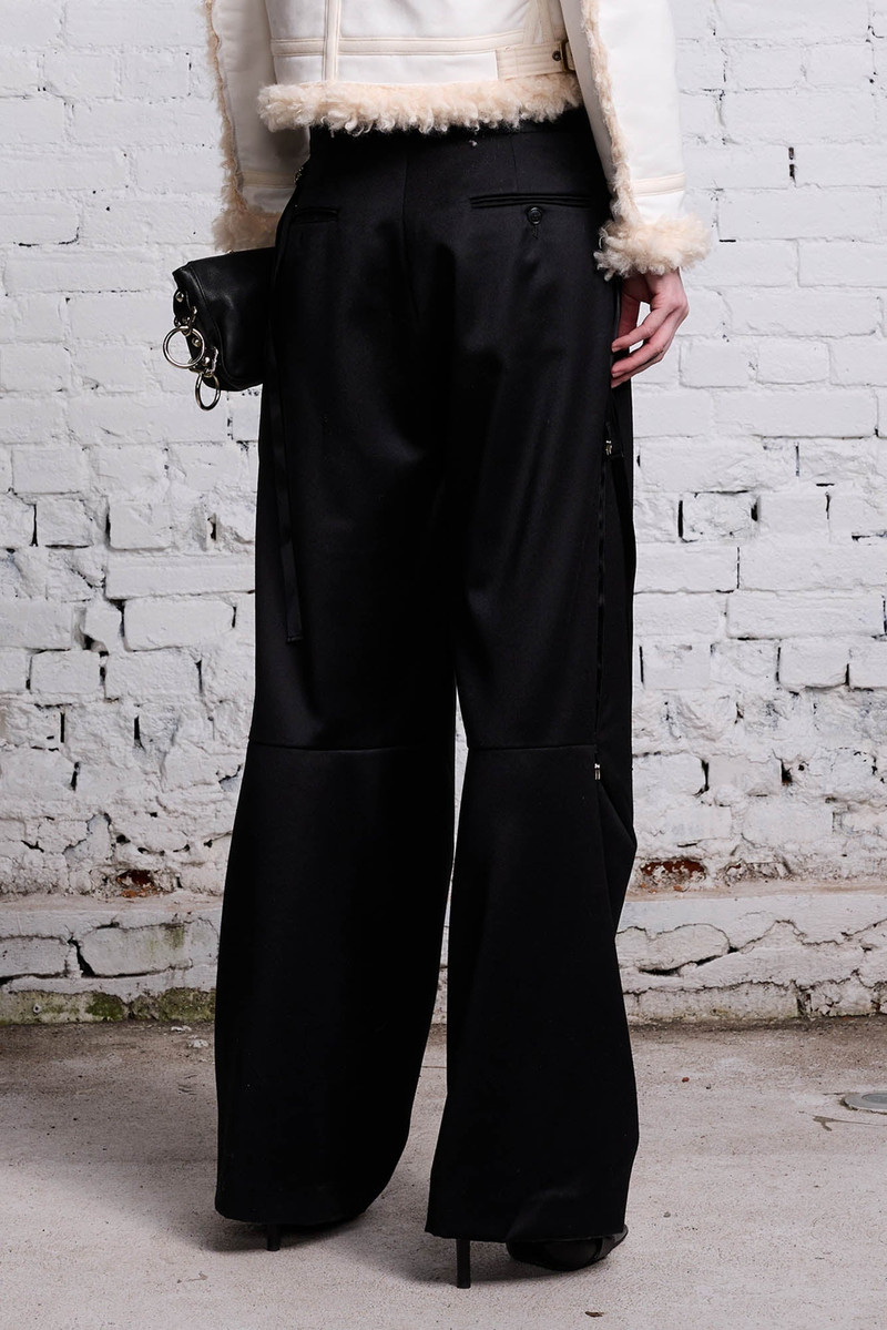 ARTICULATED TUXEDO TROUSER - BLACK 6