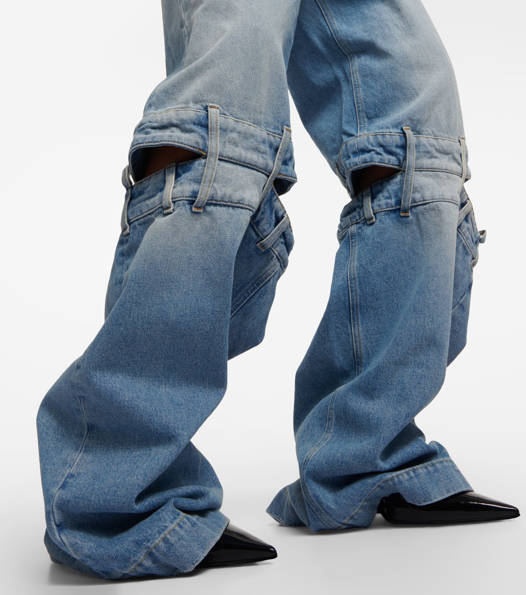 Low-rise wide-leg jeans - 5