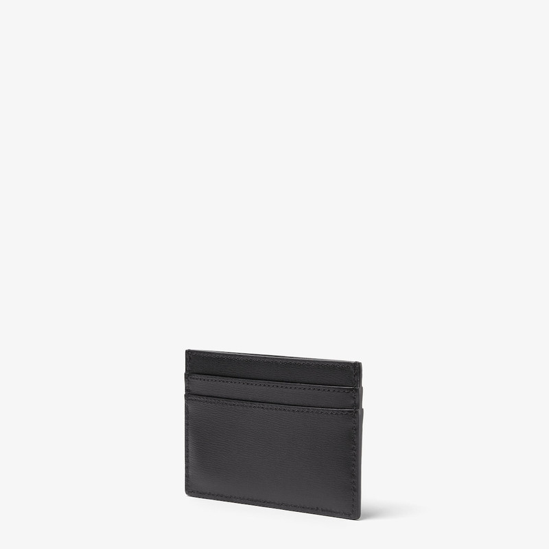 FENDI FF Squared Card Holder Black leather card holder outlook