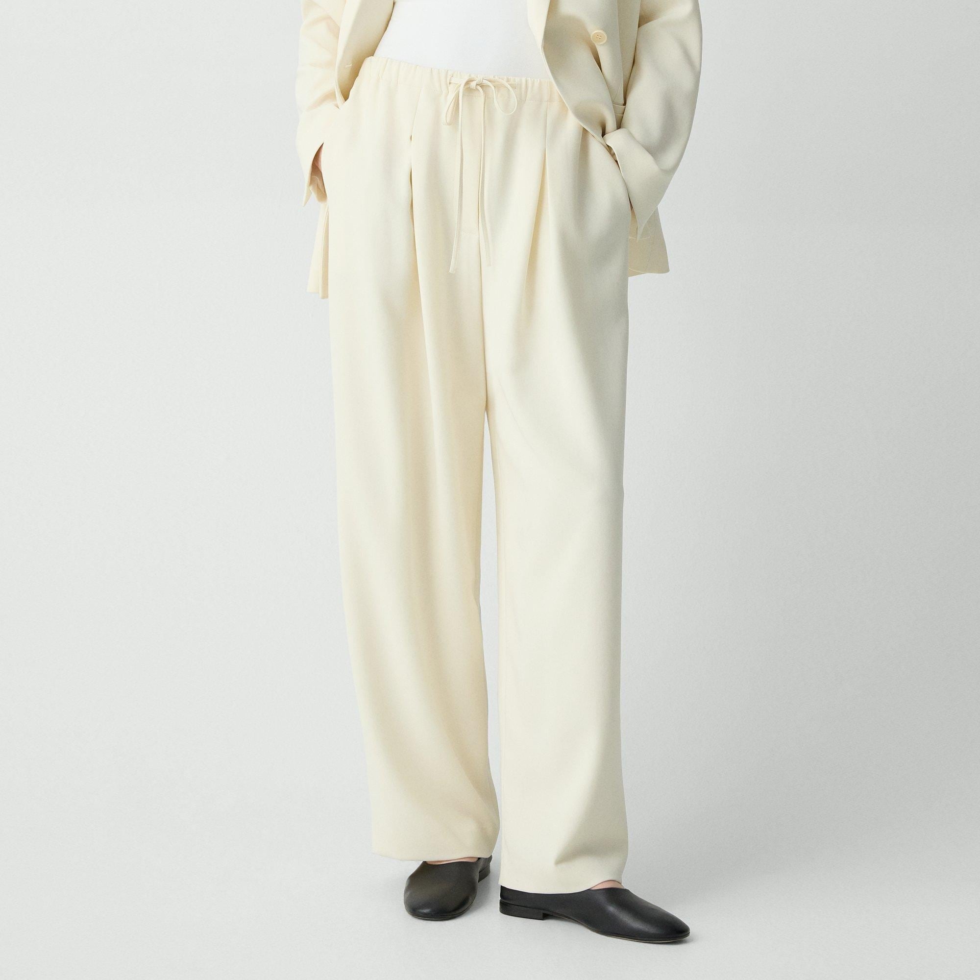 Pleated Pull-On Pant in Admiral Crepe - 5