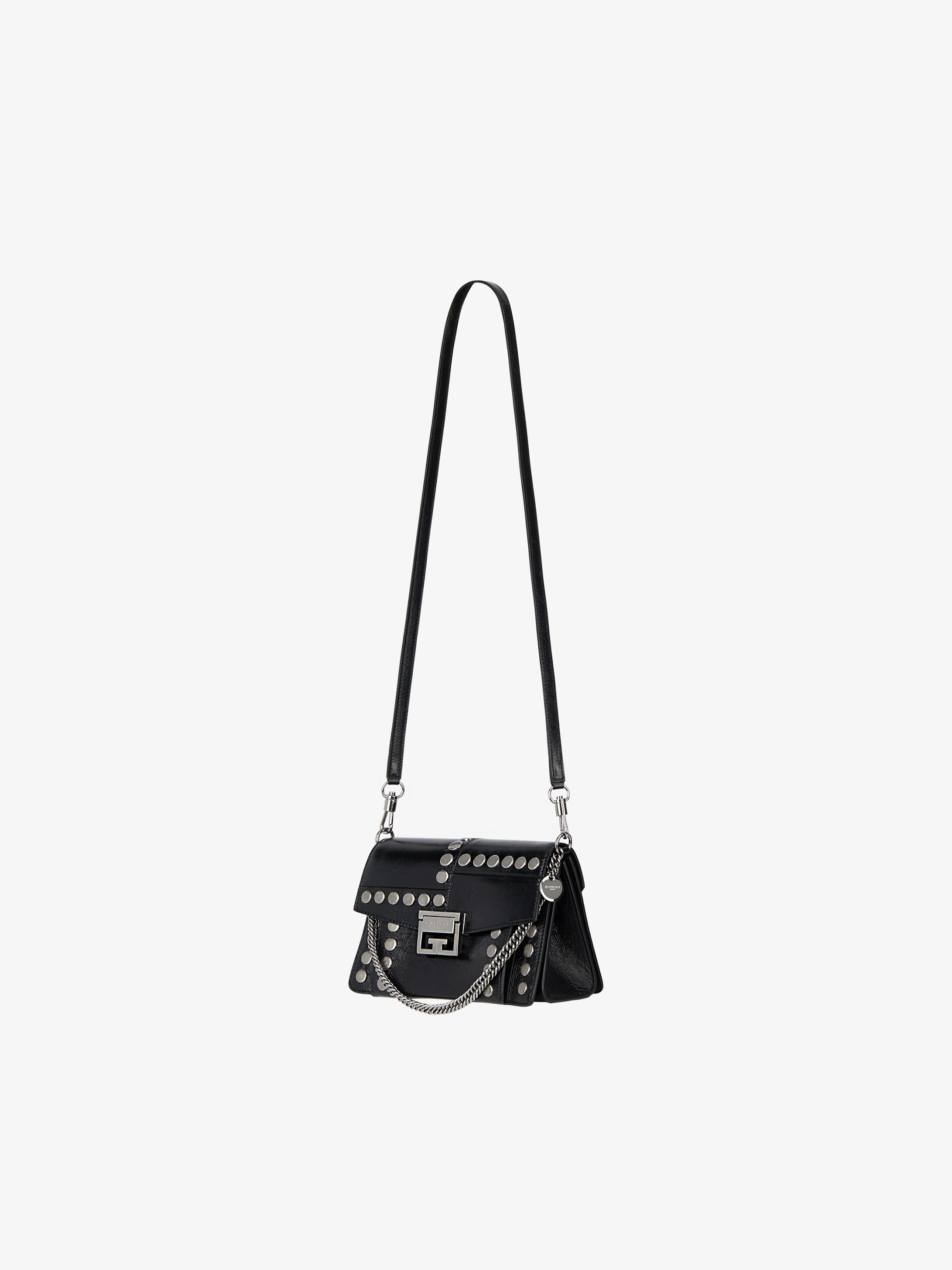 Small GV3 bag in vintage leather with studs - 1