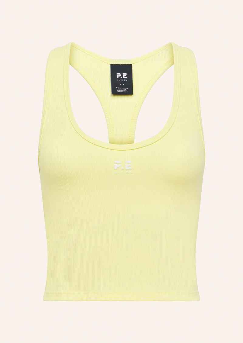 RADAR RIB TANK IN SOFT YELLOW - 1