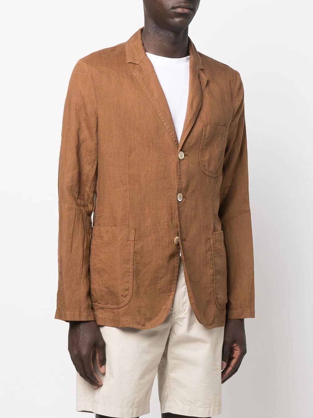 fitted single-breasted blazer - 3