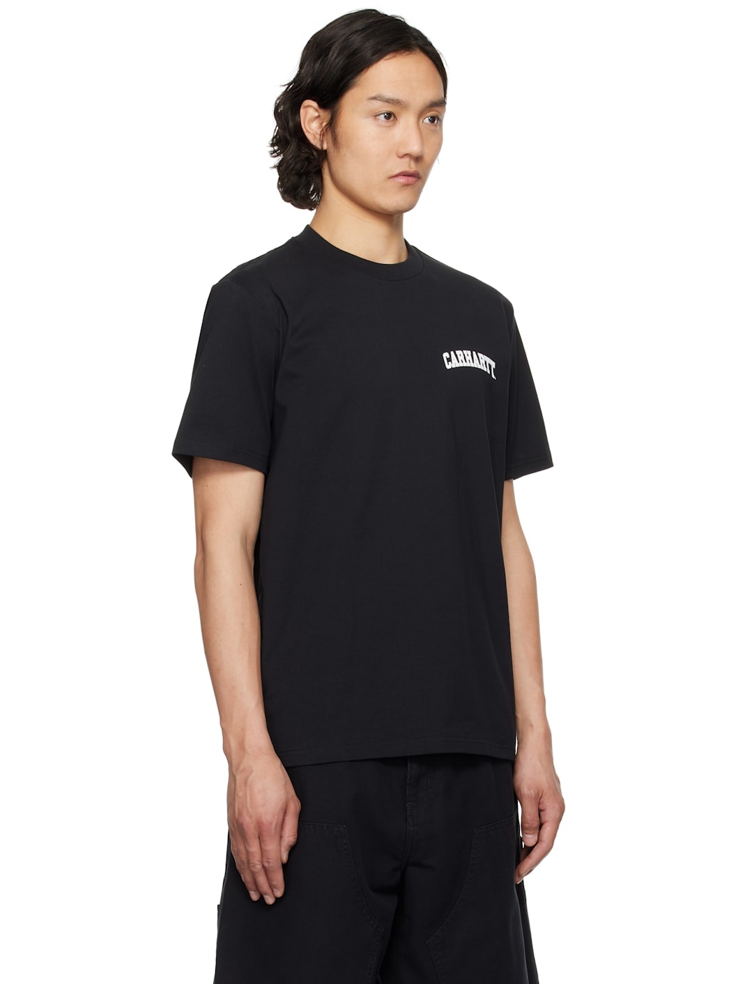 Black S/S University Script T-Shirt - 2
