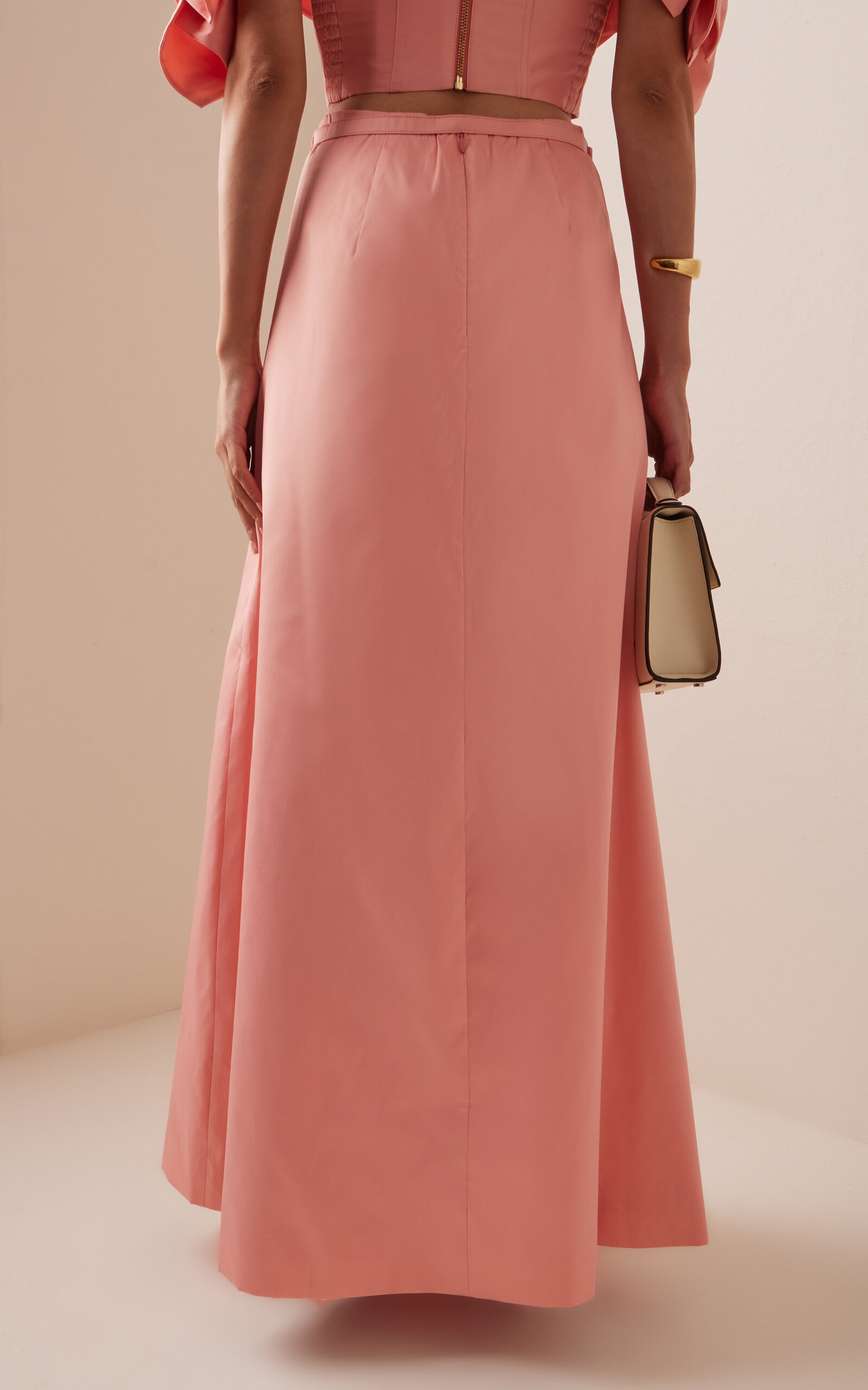 Etta Taffeta Maxi Skirt pink - 4