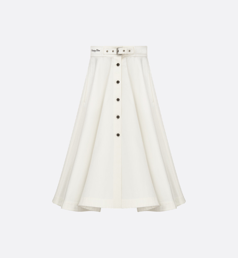 Mid-Length Belted Skirt 1