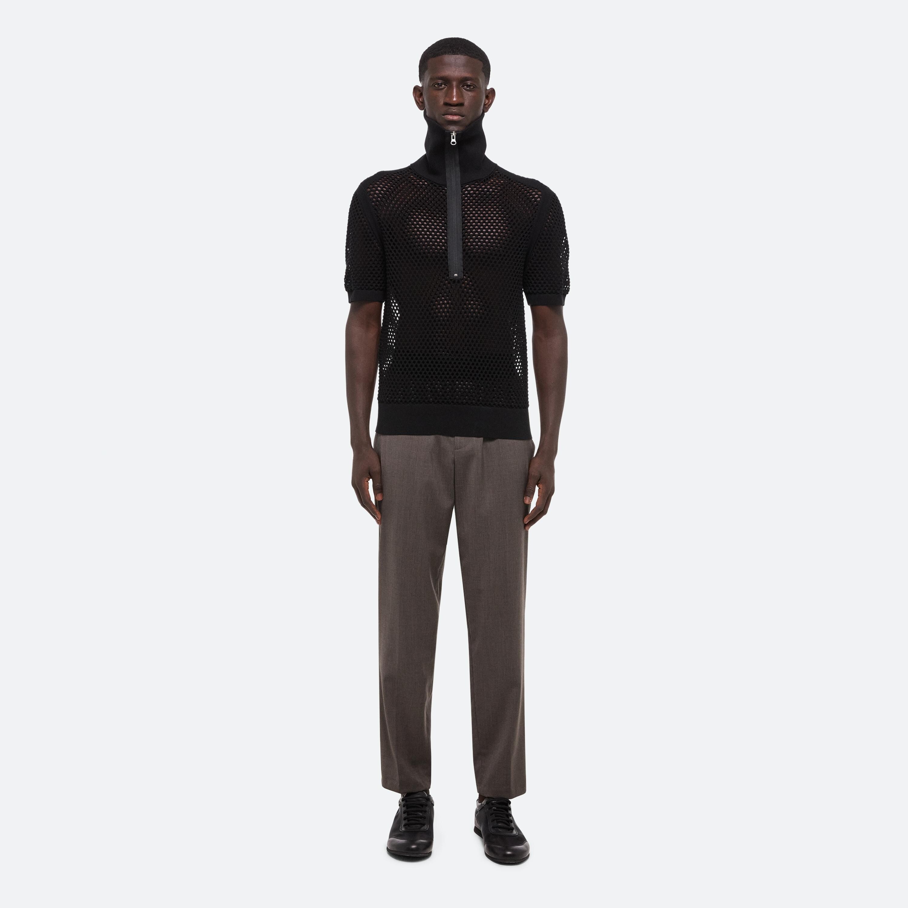 QUARTER-ZIP MESH SHIRT - 3