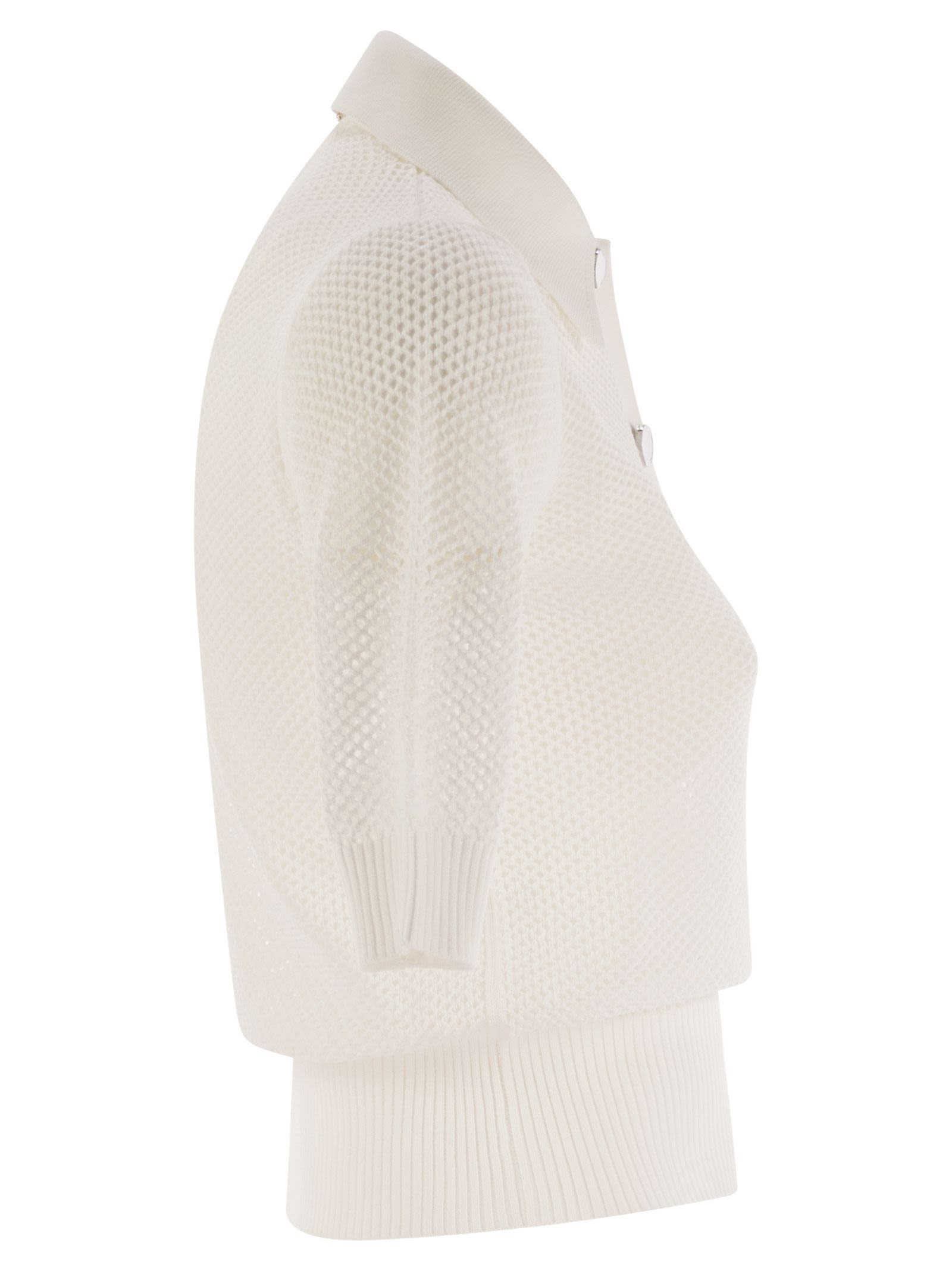Sportmax Women Casta - Mesh Knit Polo Shirt - 3