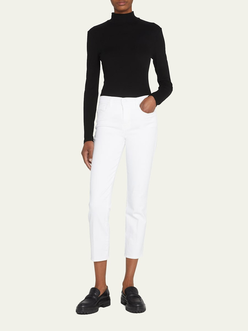 L'AGENCE Alexia Cropped Cigarette Jeans outlook
