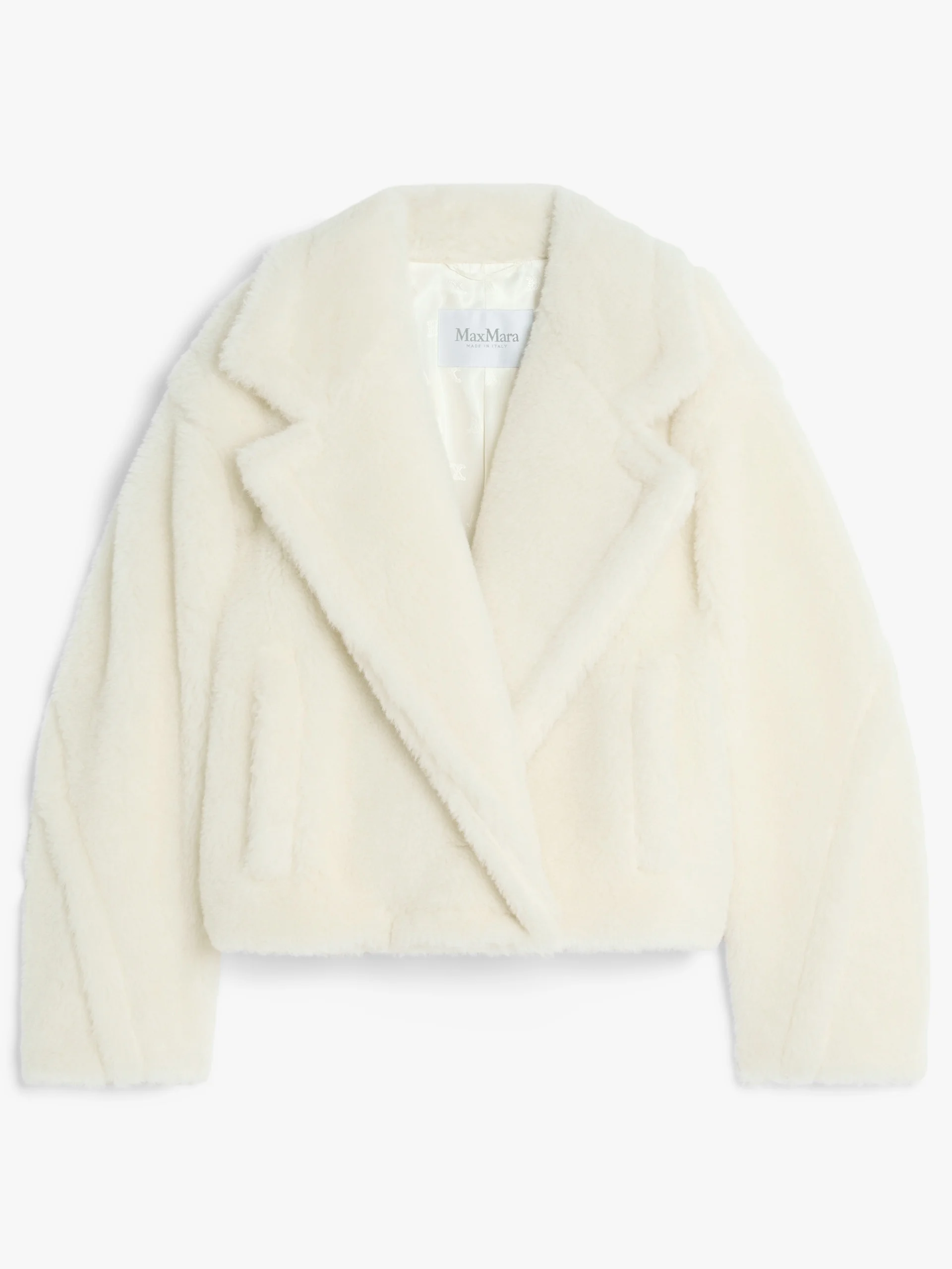 OGGERI Cropped Teddy Bear Icon Coat in alpaca and wool - 1