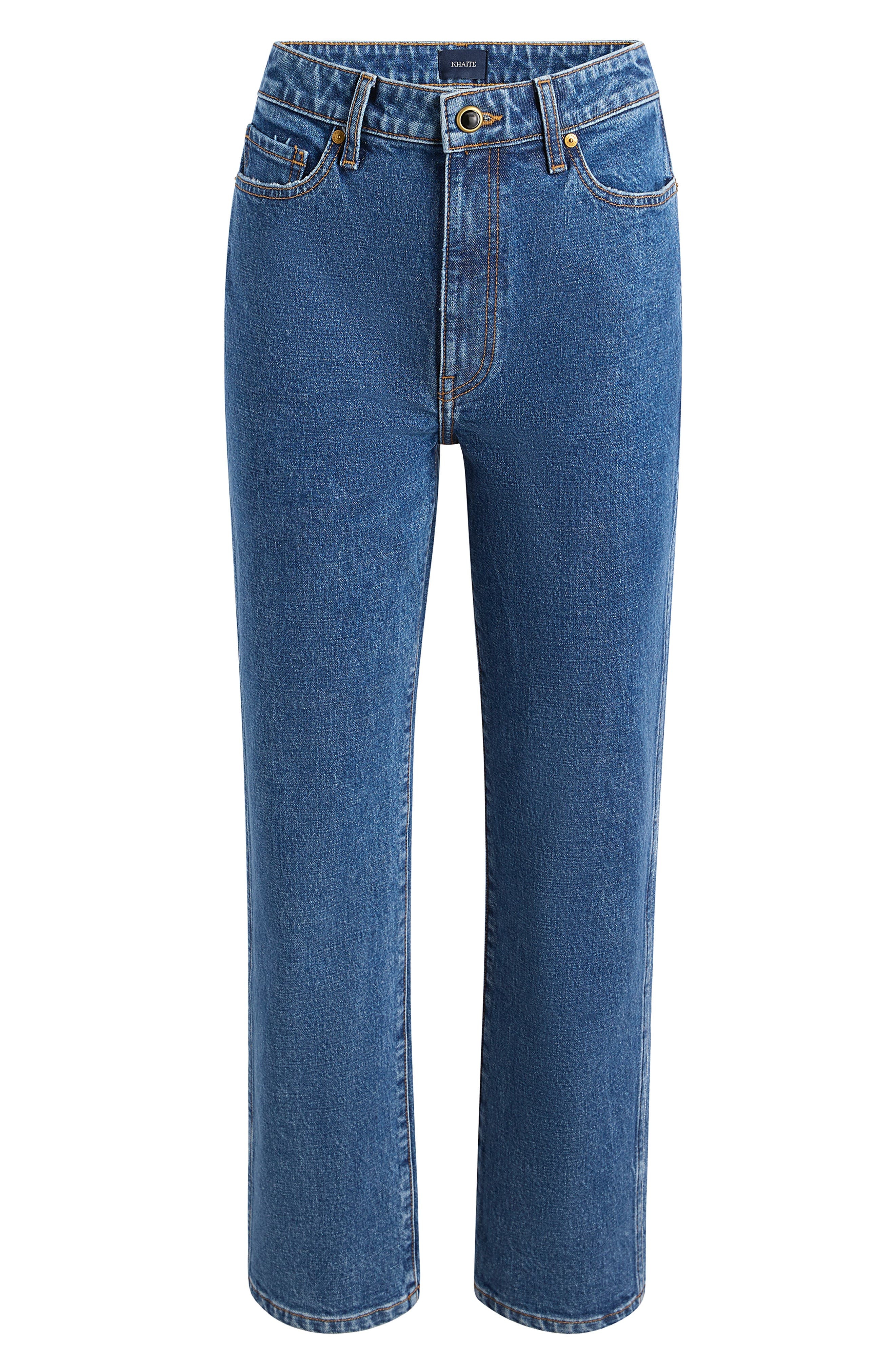 Khaite Abigail Ankle Straight Leg Jeans in Boone at Nordstrom - 4