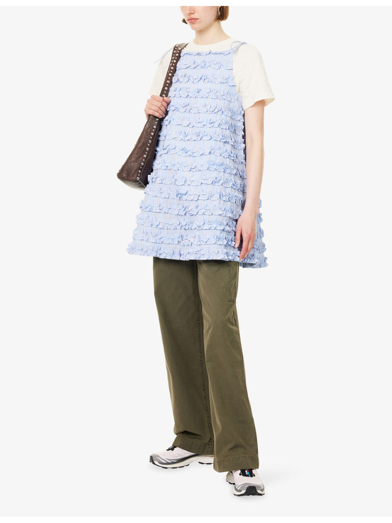 DAMSON MADDER. Leili Ruffle Cotton Mini Dress outlook