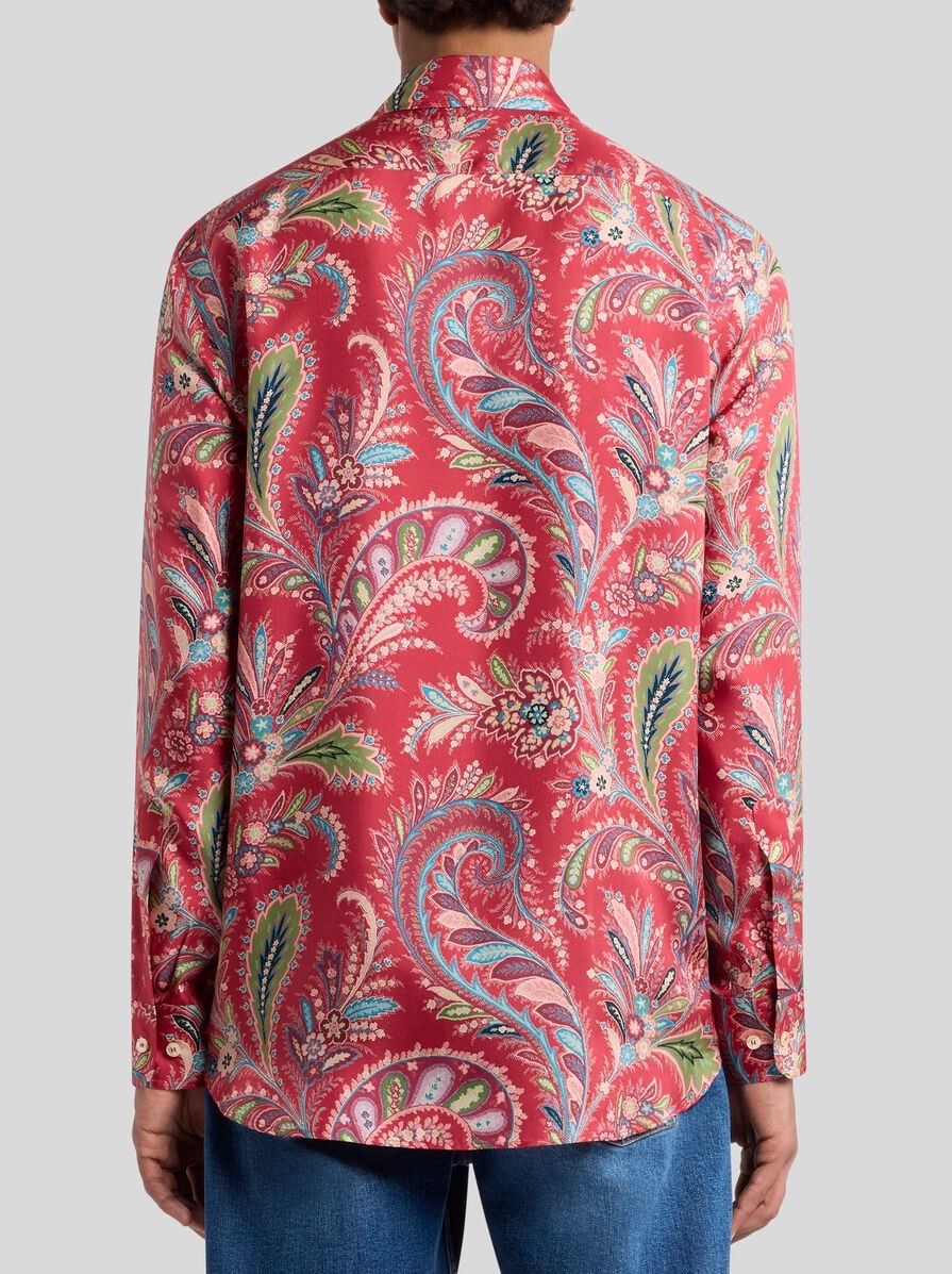SILK SHIRT WITH PAISLEY PRINT - 5