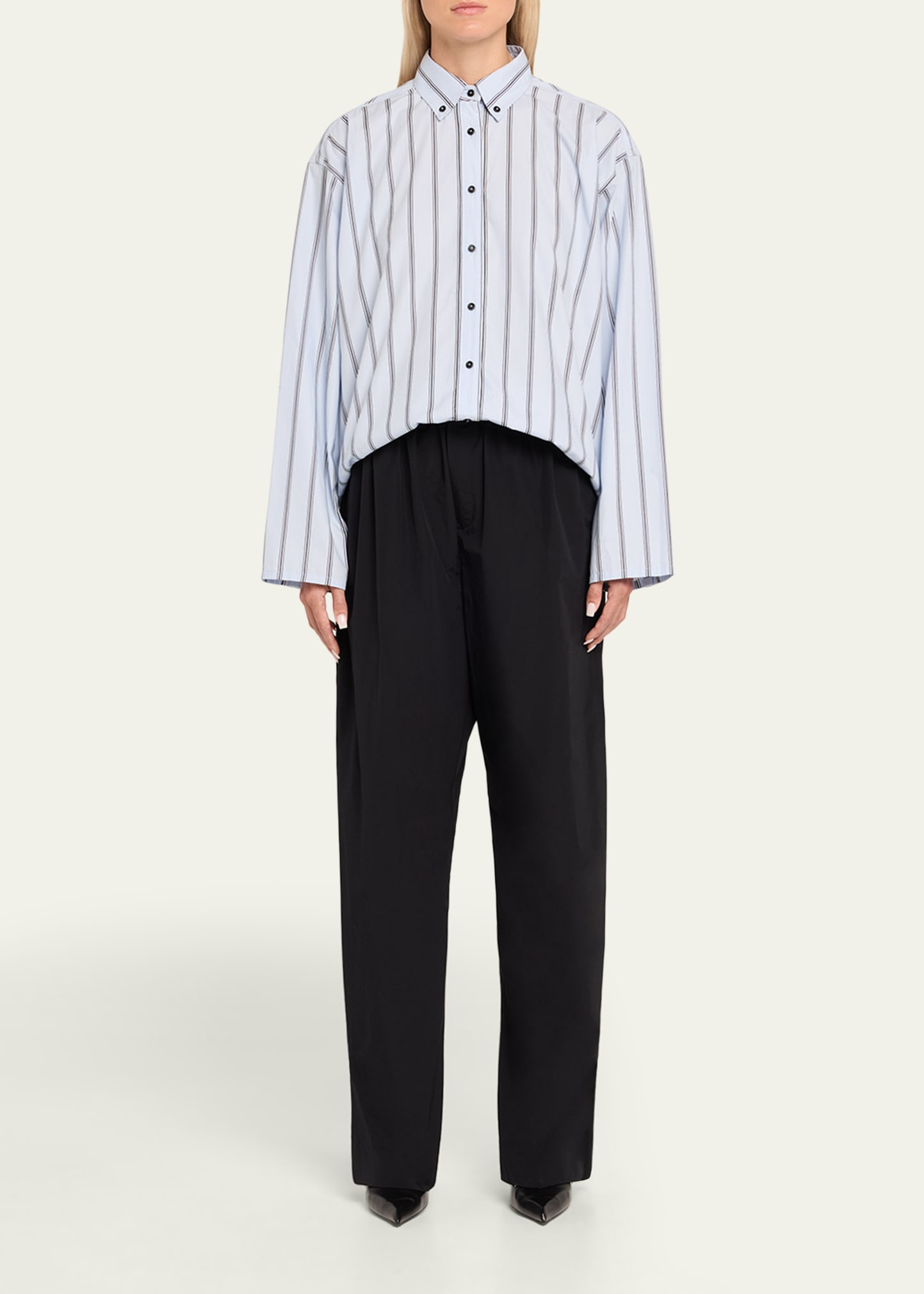 The Javi Boxy Striped Cotton Shirt - 2