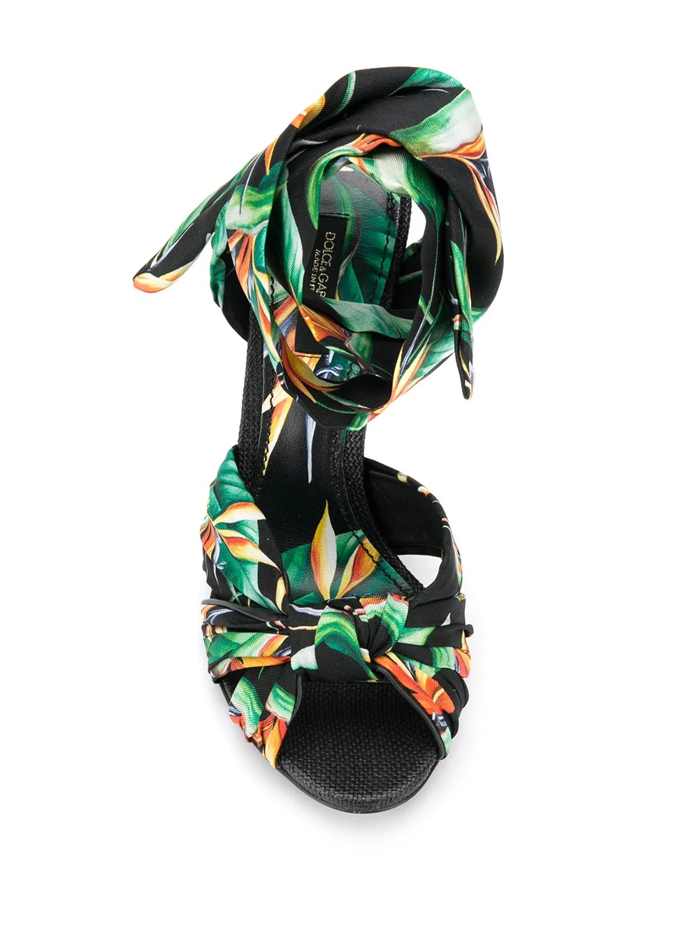 botanical-print sandals - 4