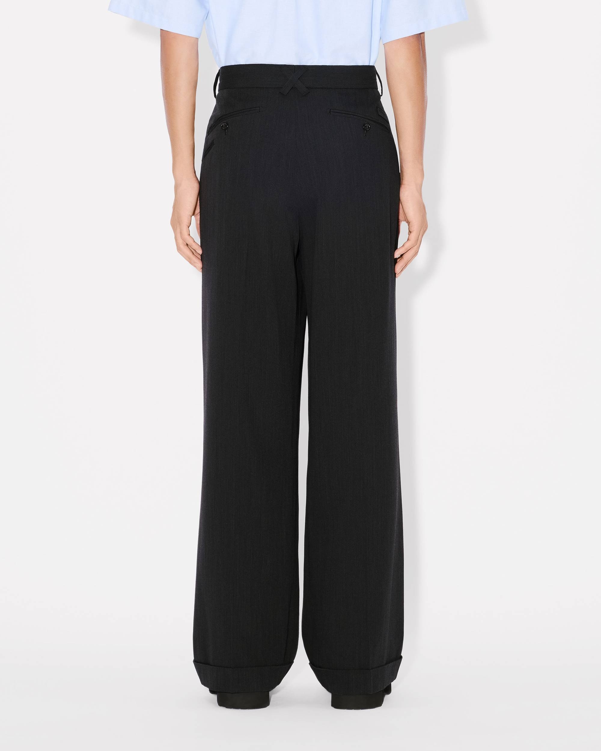 Tailored pants in viscose and virgin wool - 5