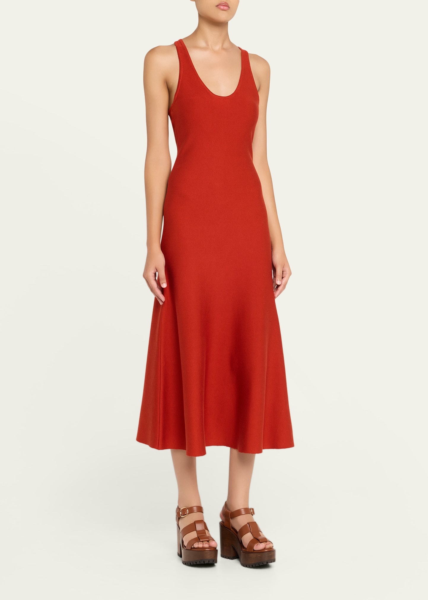 Bastien Cutout Racerback Midi Dress - 4