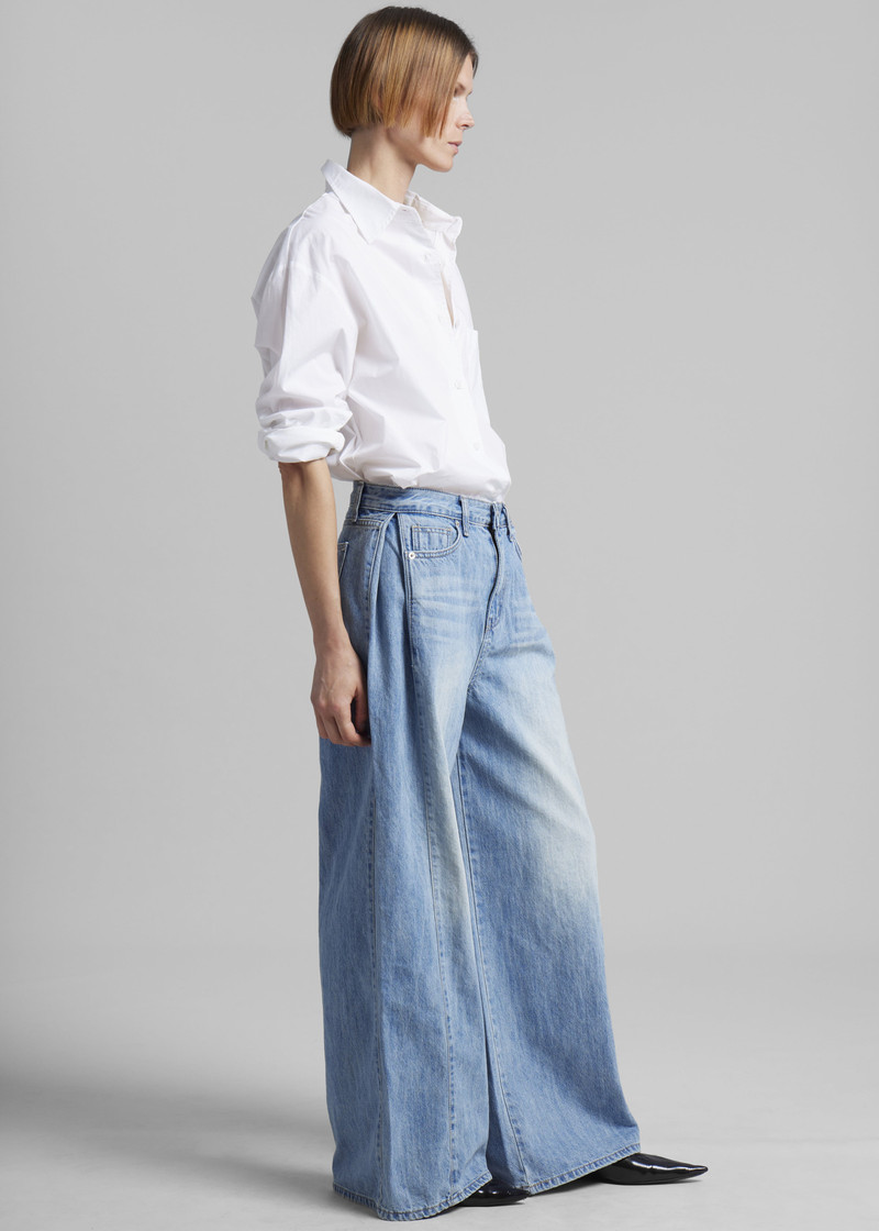 Oakley Wide Leg Jeans - Blue Wash 6