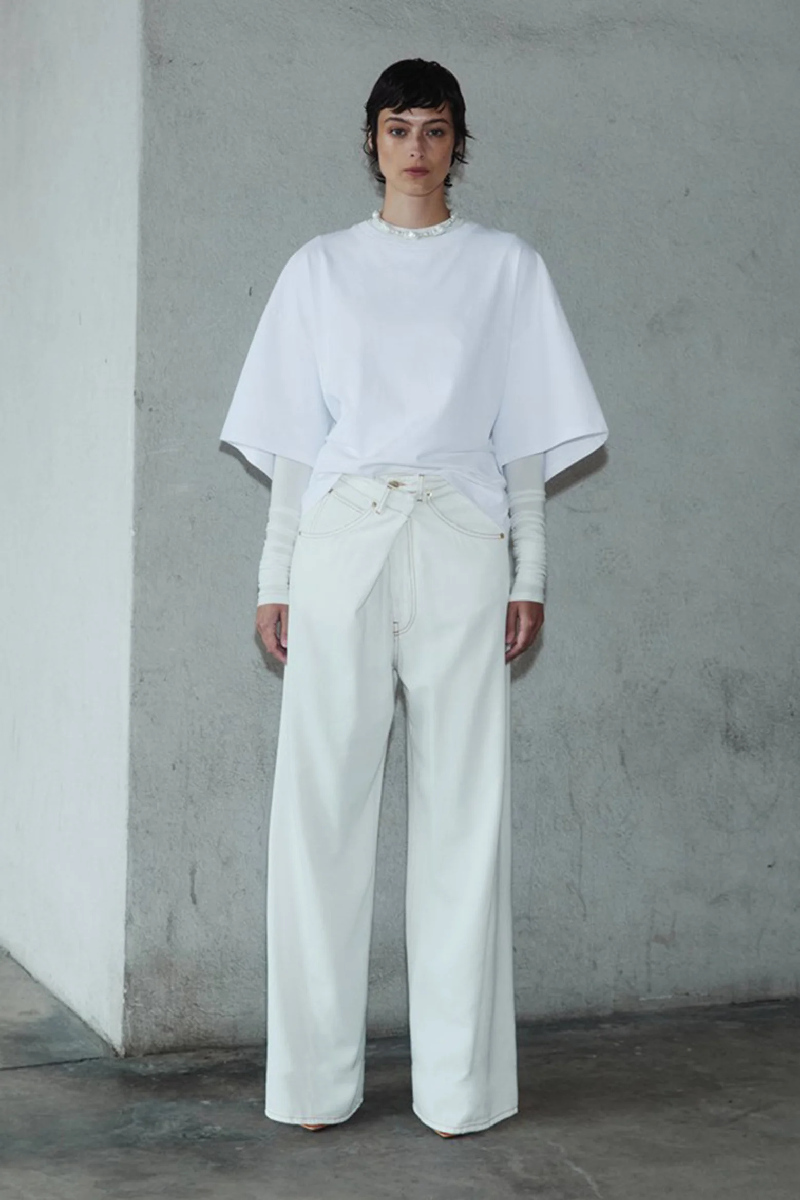 INES FOLD OVER TENCEL DENIM - 1