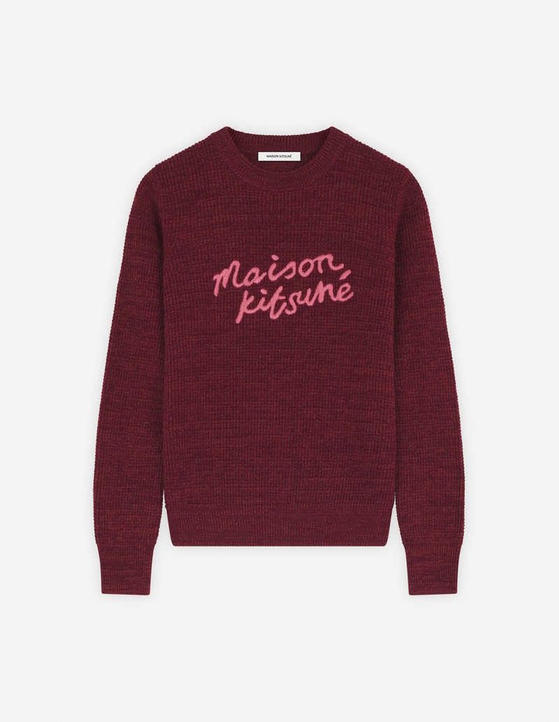 MAISON KITSUNE HANDWRITING COMFORT JUMPER - 1