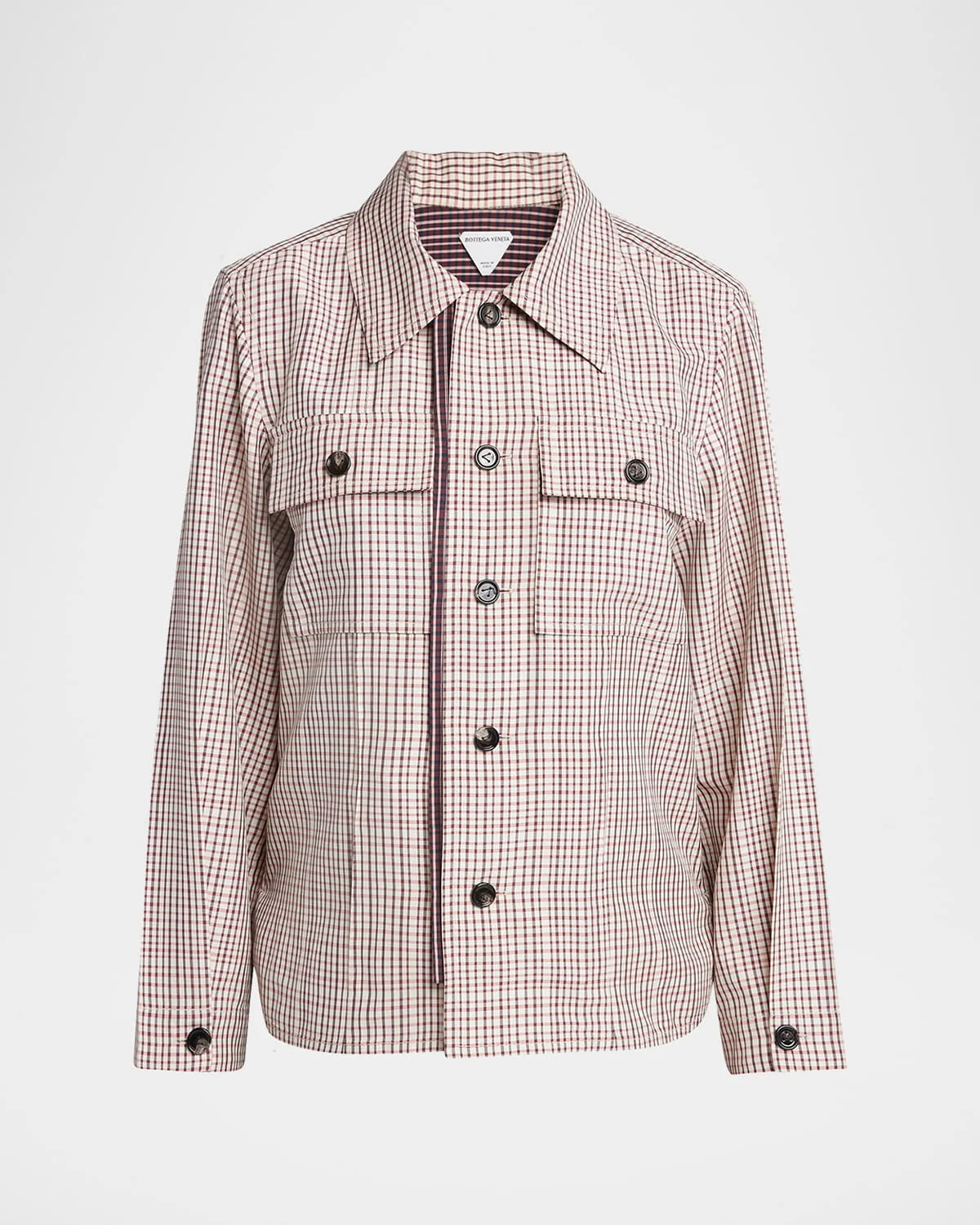 Check Long-Sleeve Button-Down Shirt - 1
