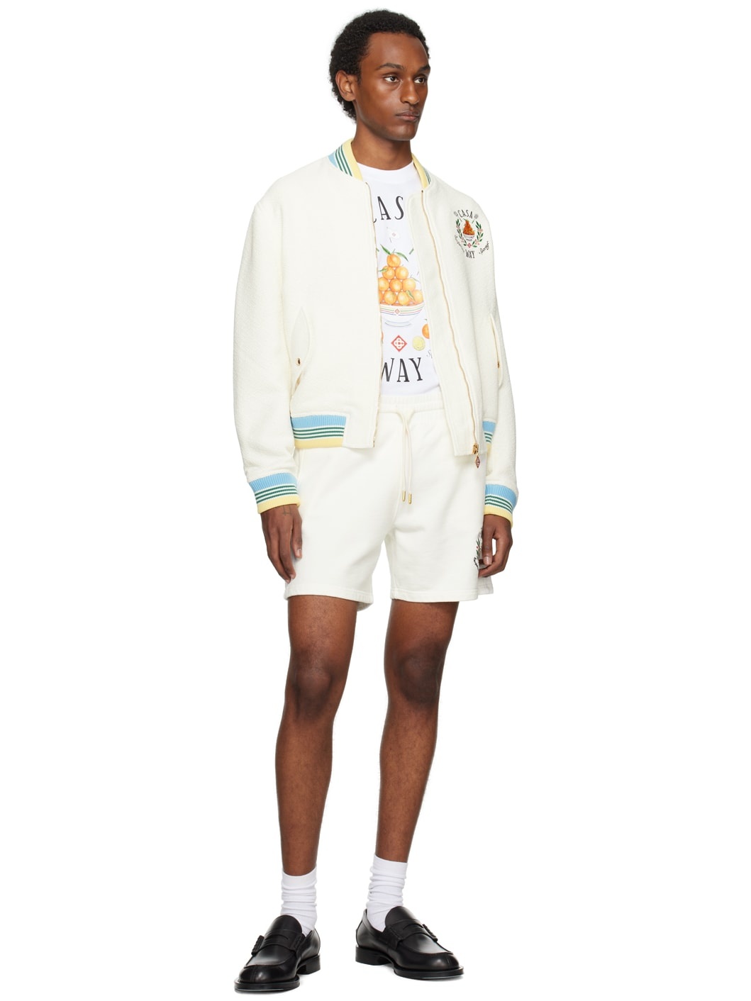 Off-White Embroidered Bomber Jacket - 4