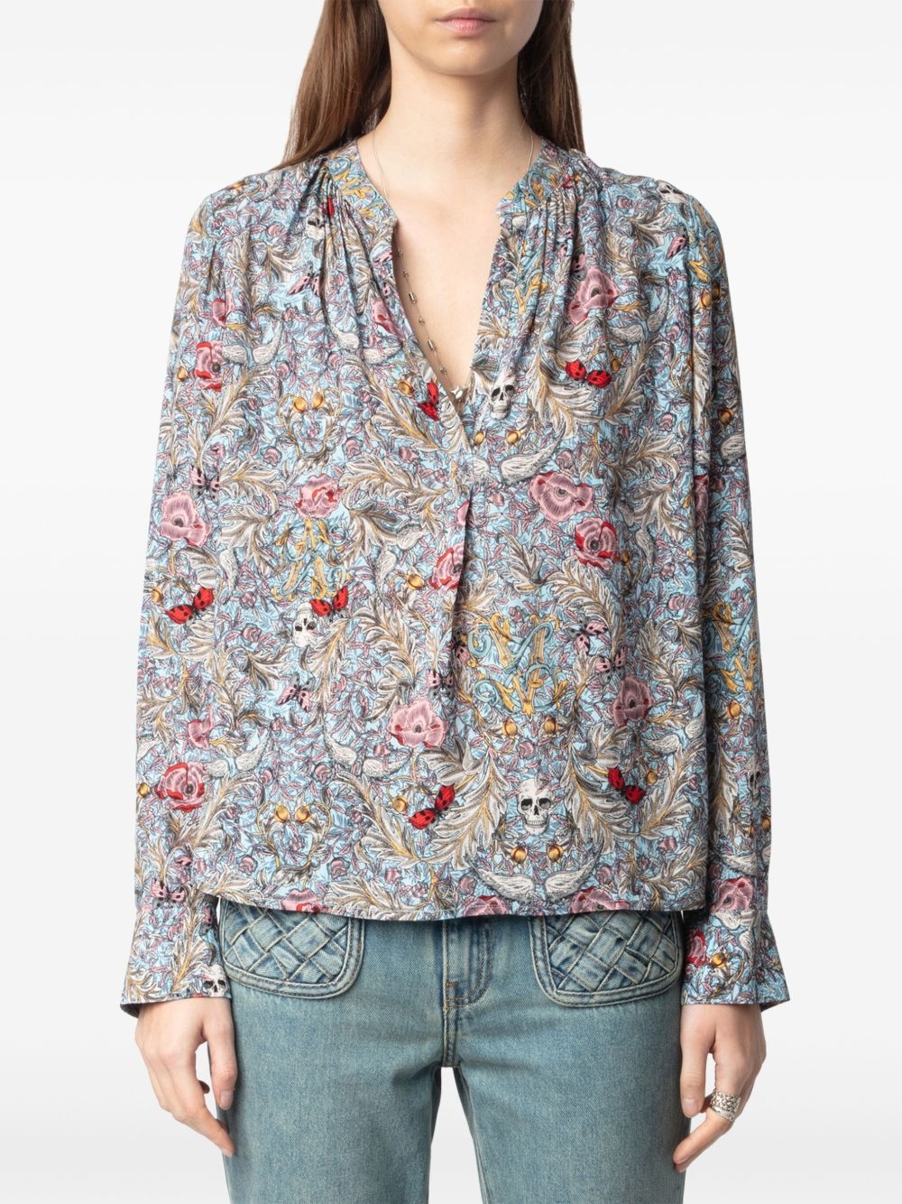 Tink floral-print blouse - 3