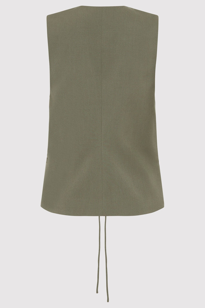 ST. AGNI Rouleau Vest - Smokey Olive outlook